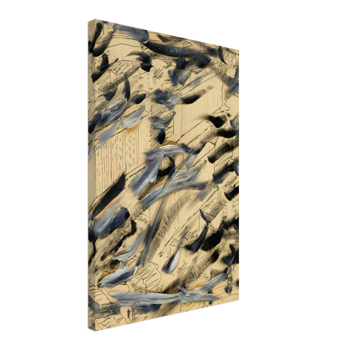 Gerhard Richter - TOWNSCAPE 1968 6 Canvas - 40x60 cm / 16x24 inches-canvas