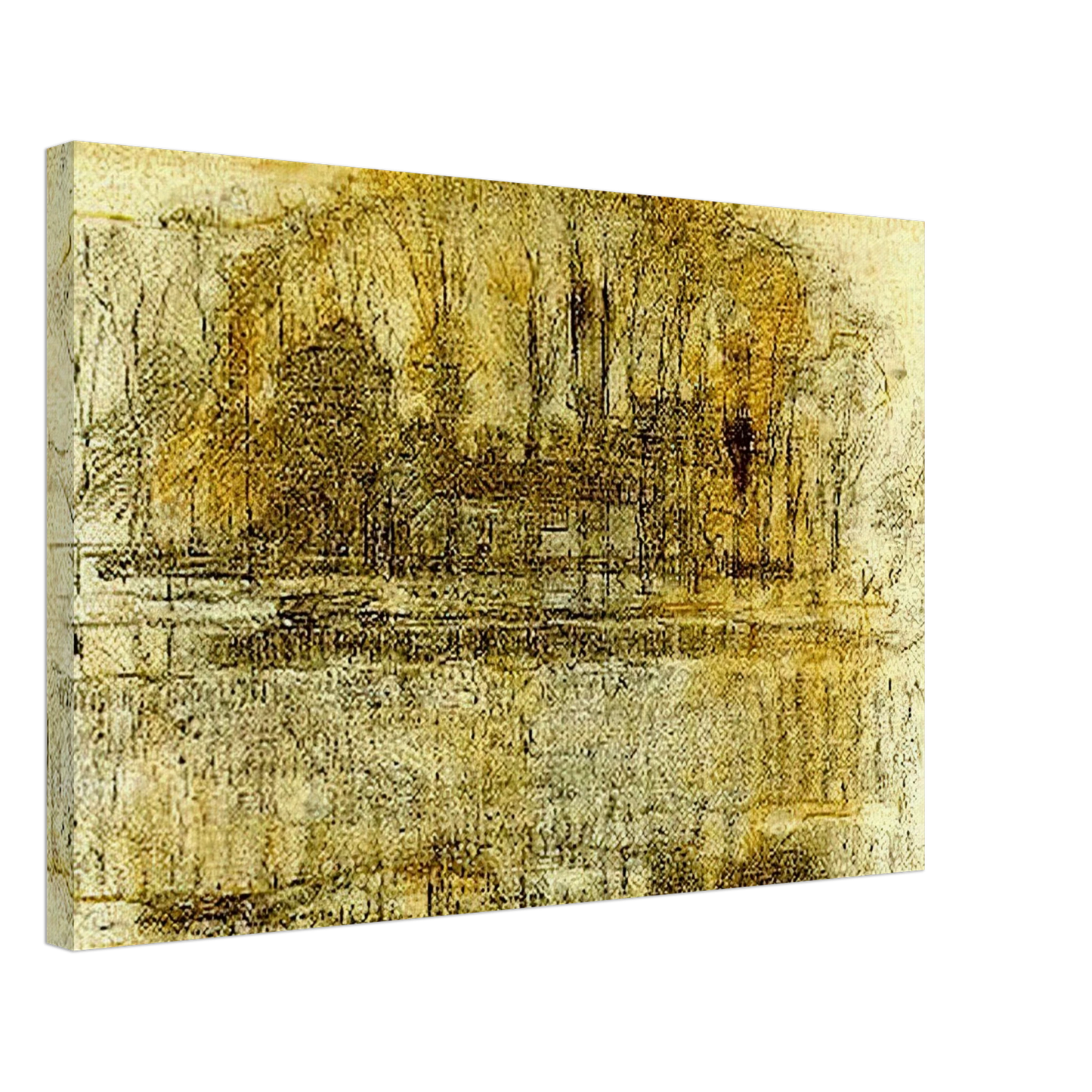 Piet Mondrian - Geinrust Farm, Compositional Study Canvas - 40x60 cm / 16x24 inches-canvas