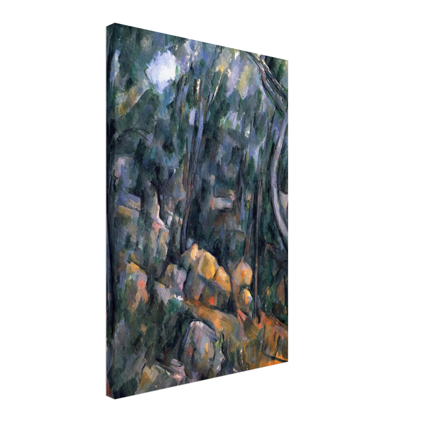 Paul Cezanne - Forest near the rocky caves above the Chateau Noir Canvas - 70x100 cm / 28x40 inches-canvas