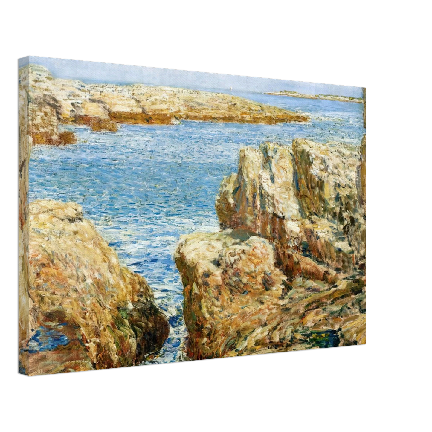 Childe Hassam - Coast Scene, Isles of Shoals Canvas - 40x60 cm / 16x24 inches-canvas
