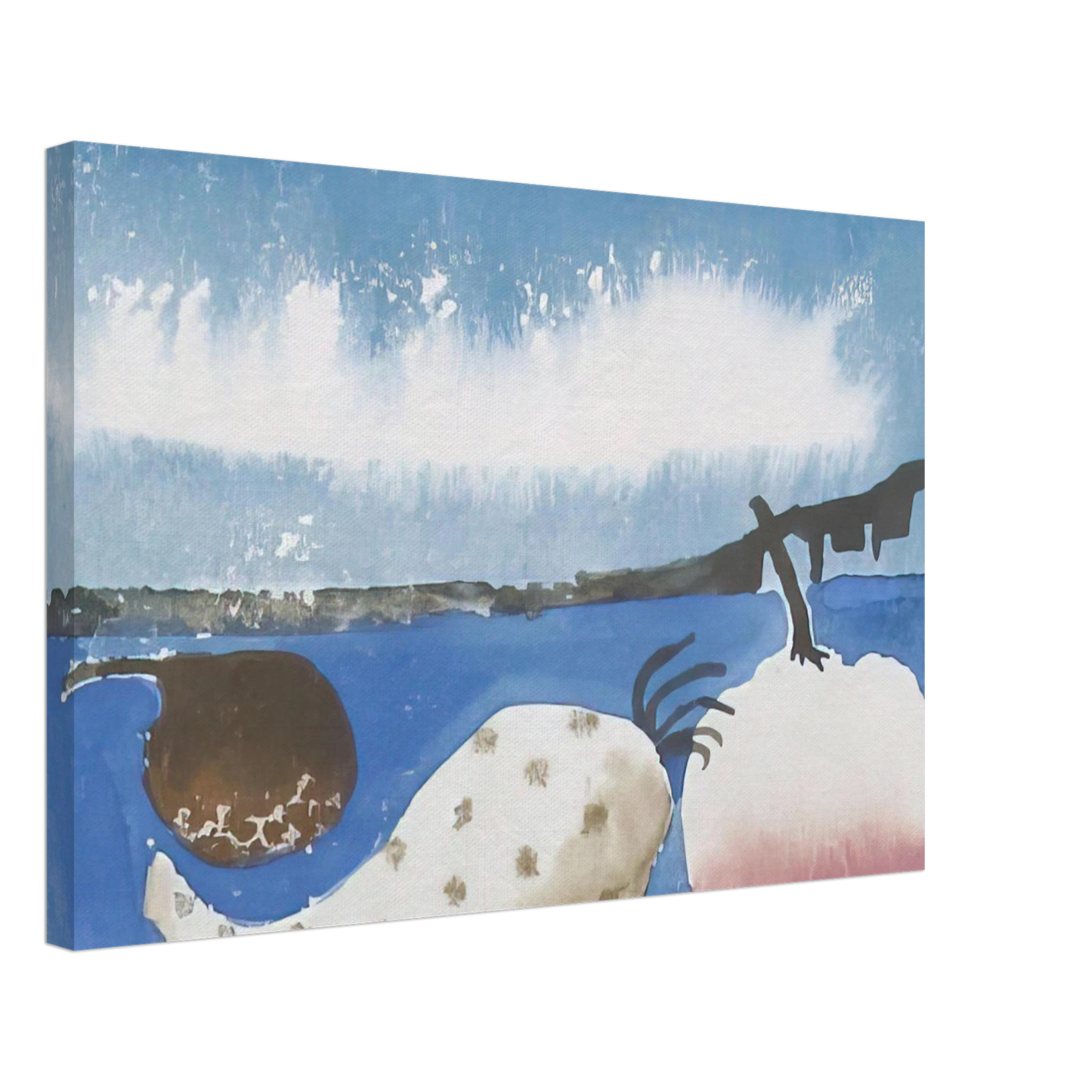 Mary Fedden - Fruit by the shore - 1992 Canvas - 70x100 cm / 28x40 inches-canvas