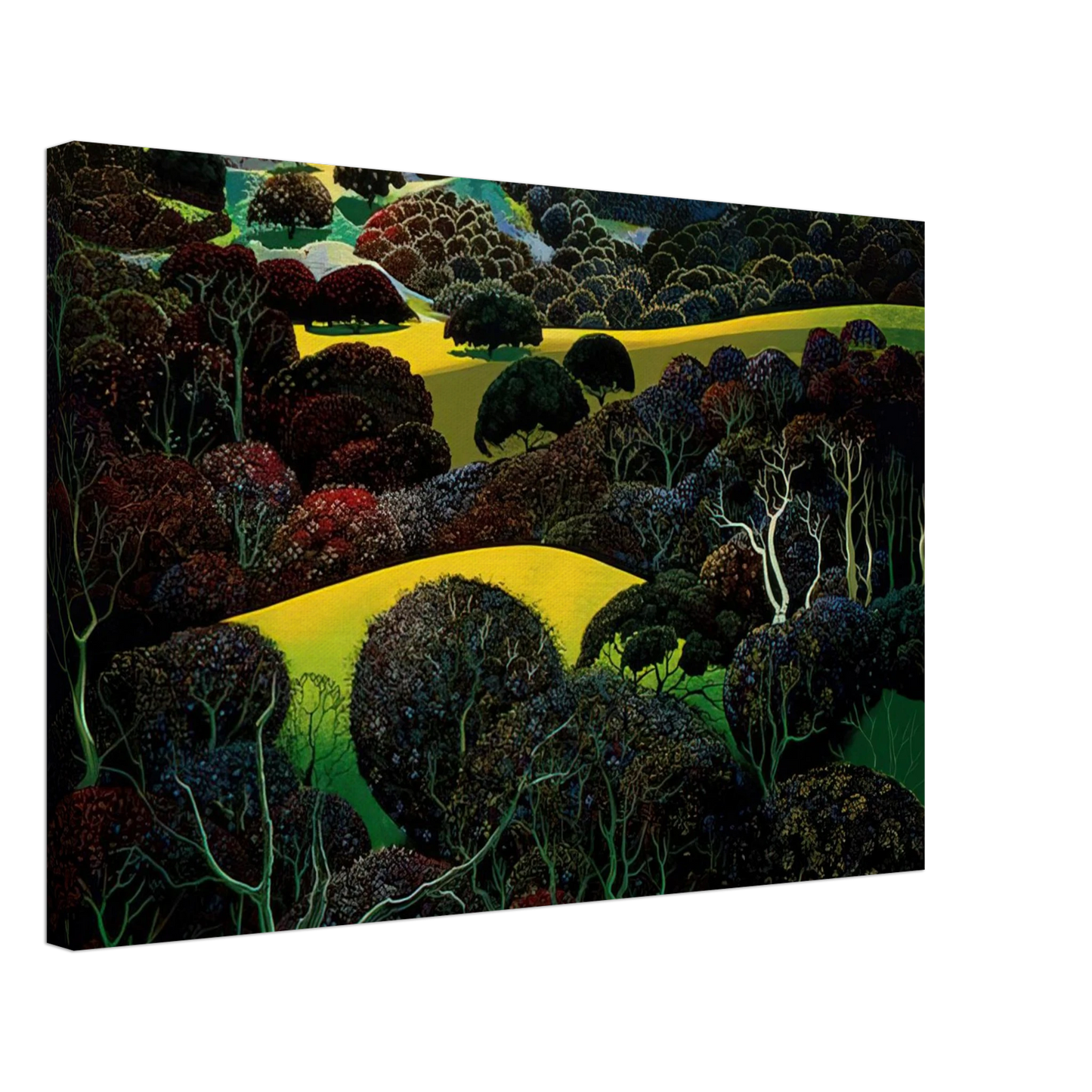 Eyvind Earle - Santa Ynez Memories Canvas - 40x60 cm / 16x24 inches-canvas