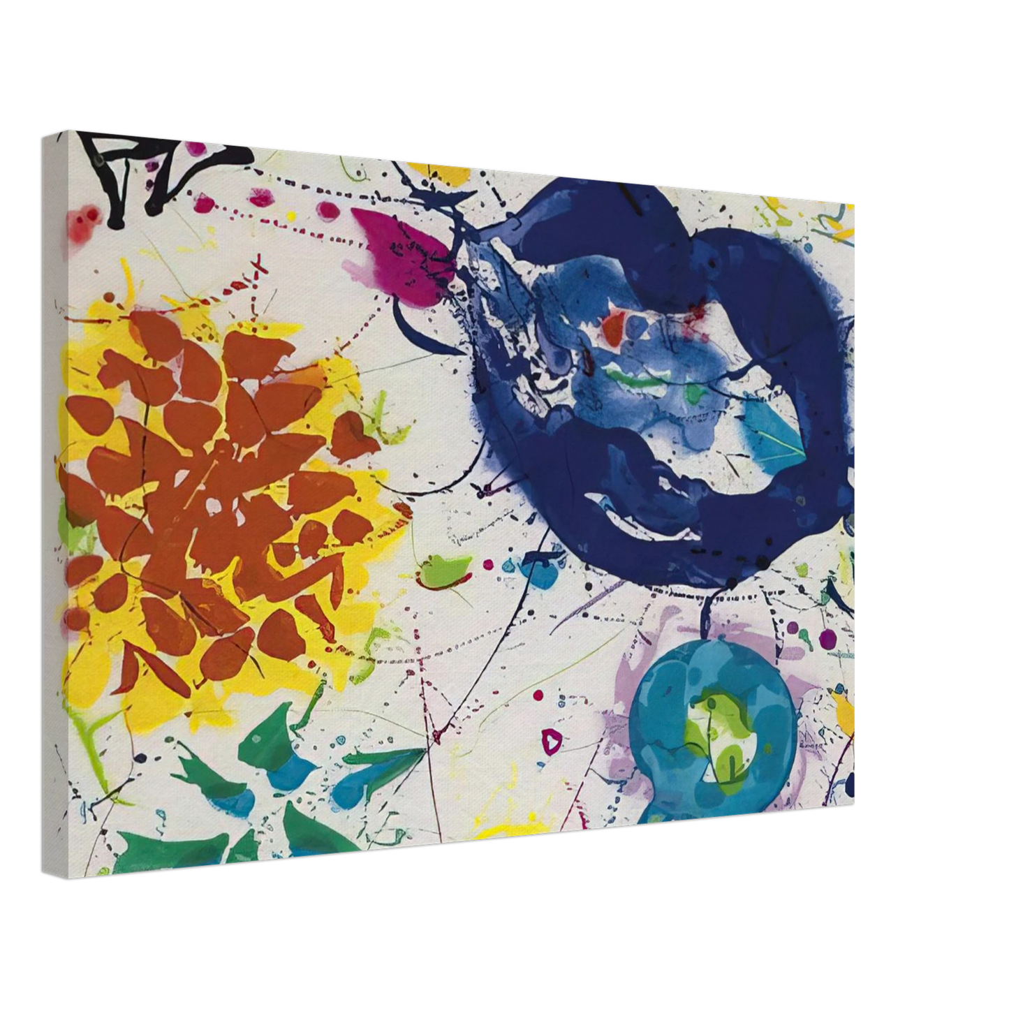 Sam Francis - Senza Titolo III Canvas - 70x100 cm / 28x40 inches-canvas