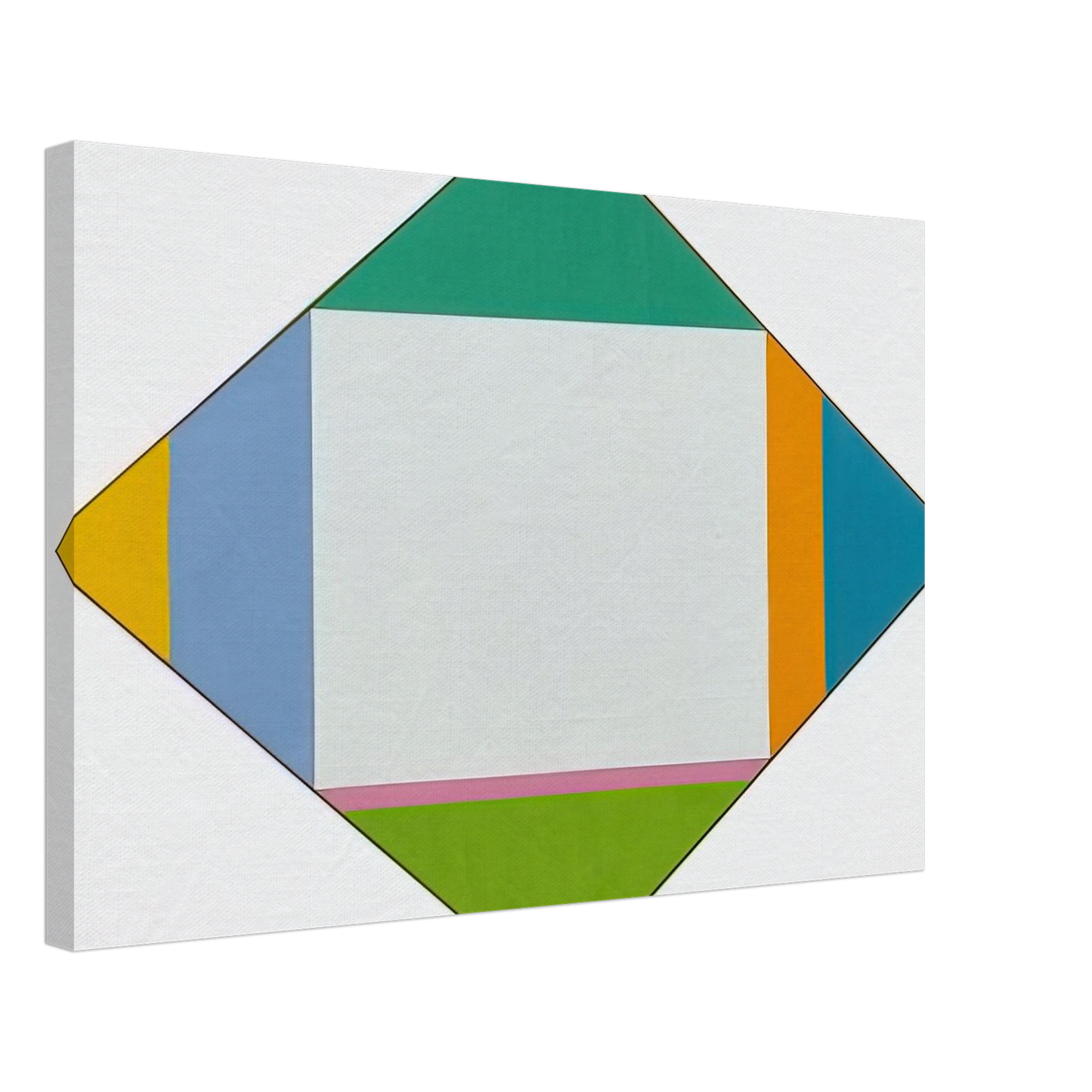Max Bill - Expansion in Four Directions - 1962 Canvas - 70x100 cm / 28x40 inches-canvas