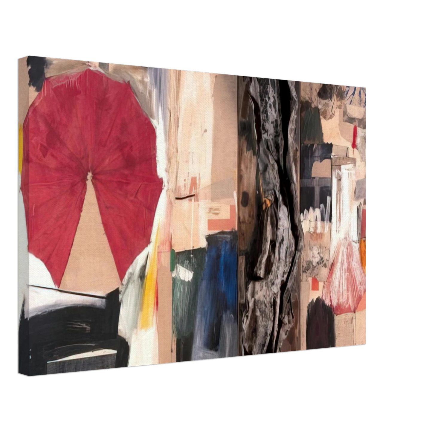 Robert Rauschenberg - ALLEGORY 1960 Canvas - 70x100 cm / 28x40 inches-canvas
