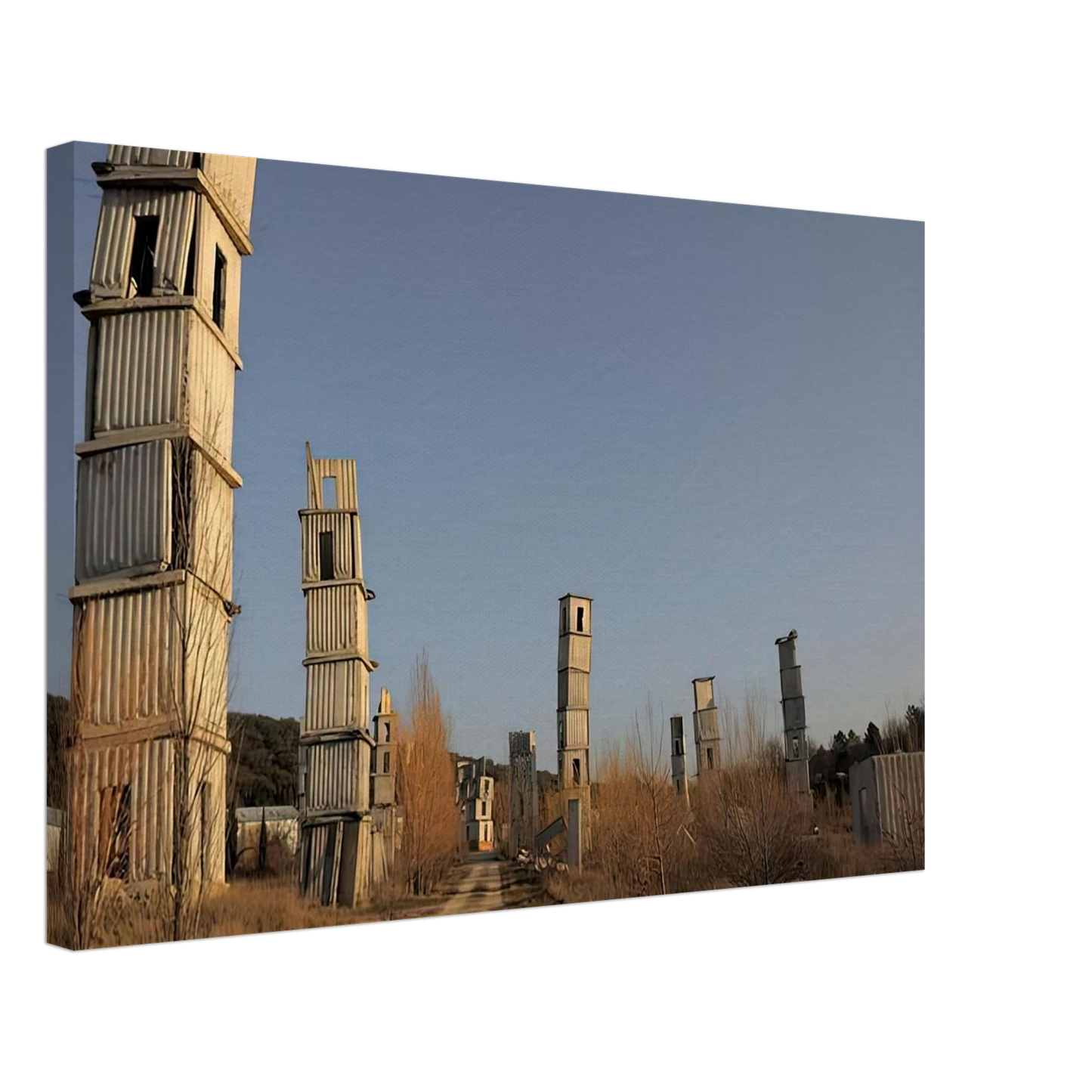 Anselm Kiefer - KIEFER S STUDIO COMPLEX AT BARJAC IN SOUTHERN FRANCE 2012 Canvas - 70x100 cm / 28x40 inches-canvas