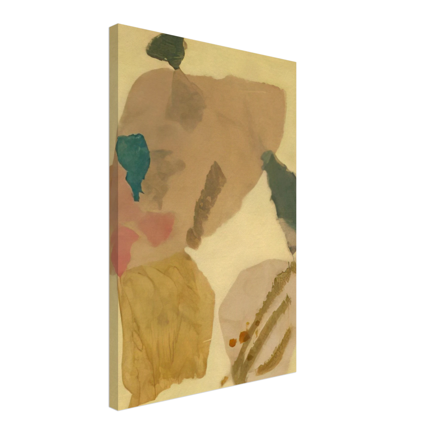 Kenzo Okada - Lemon Yellow - 1950 Canvas - 70x100 cm / 28x40 inches-canvas