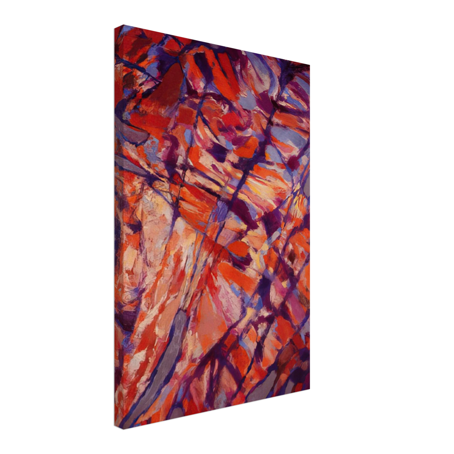 Alfred Manessier - Terre assoiffee I - 1966 Canvas - 70x100 cm / 28x40 inches-canvas