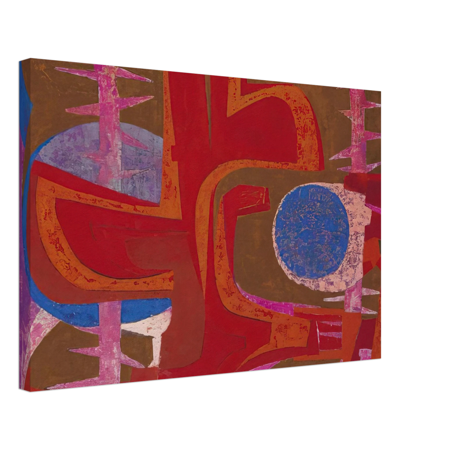 Pedro Coronel - Sobre la tumba de Justino Canvas - 70x100 cm / 28x40 inches-canvas