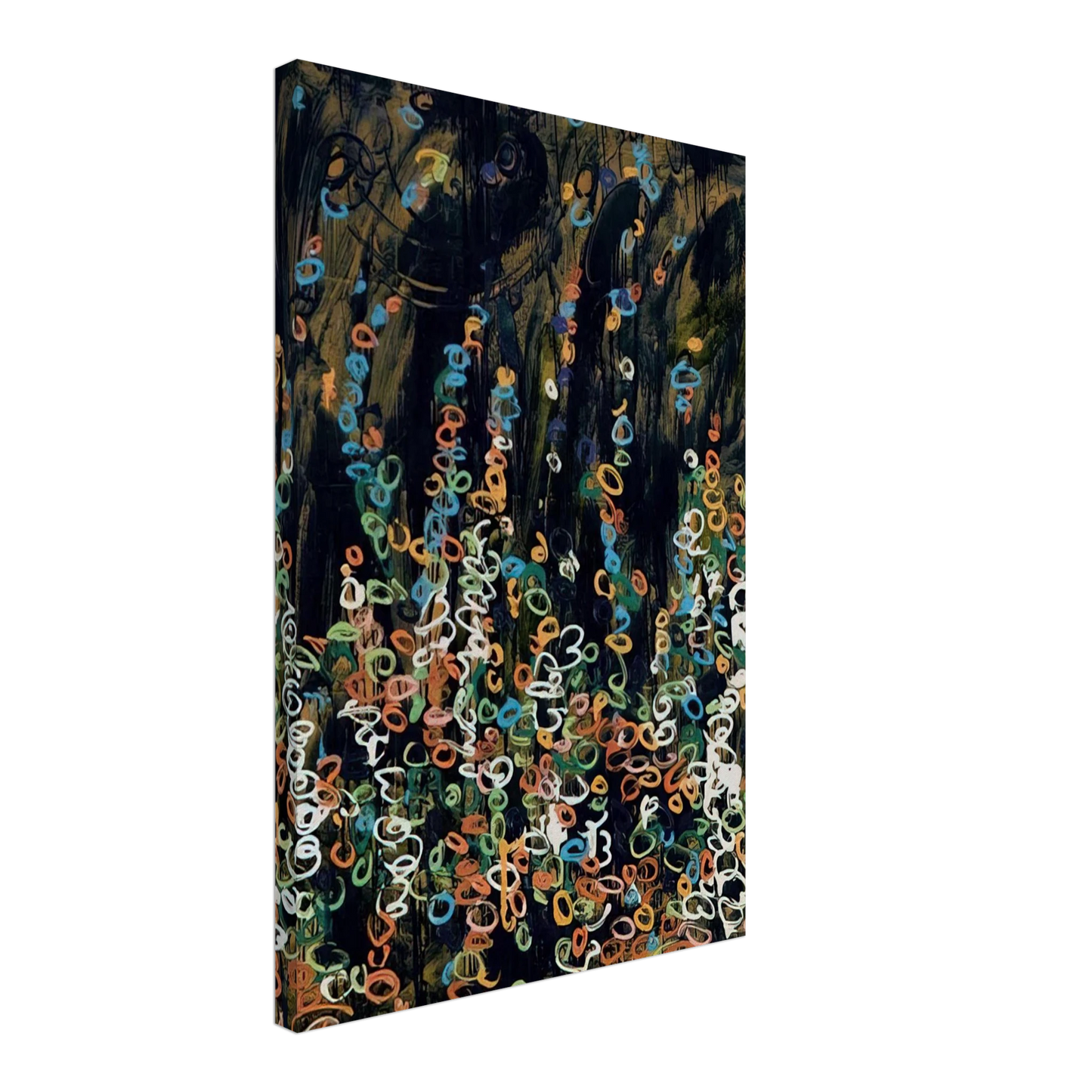 Mario Schifano - Sognato acquarello e dipinto a smalto - 1984 Canvas - 40x60 cm / 16x24 inches-canvas