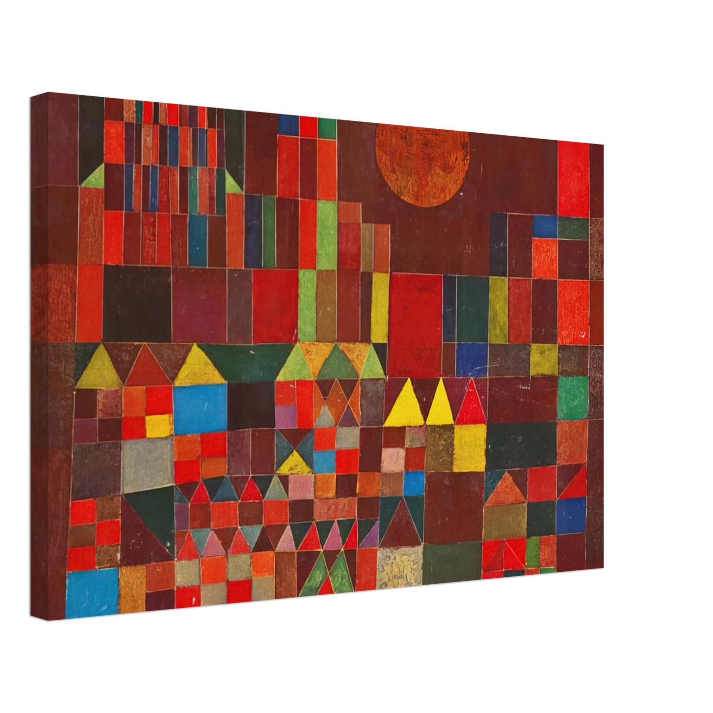 Paul Klee - CASTLE AND SUN 1928 Canvas - 40x60 cm / 16x24 inches-canvas