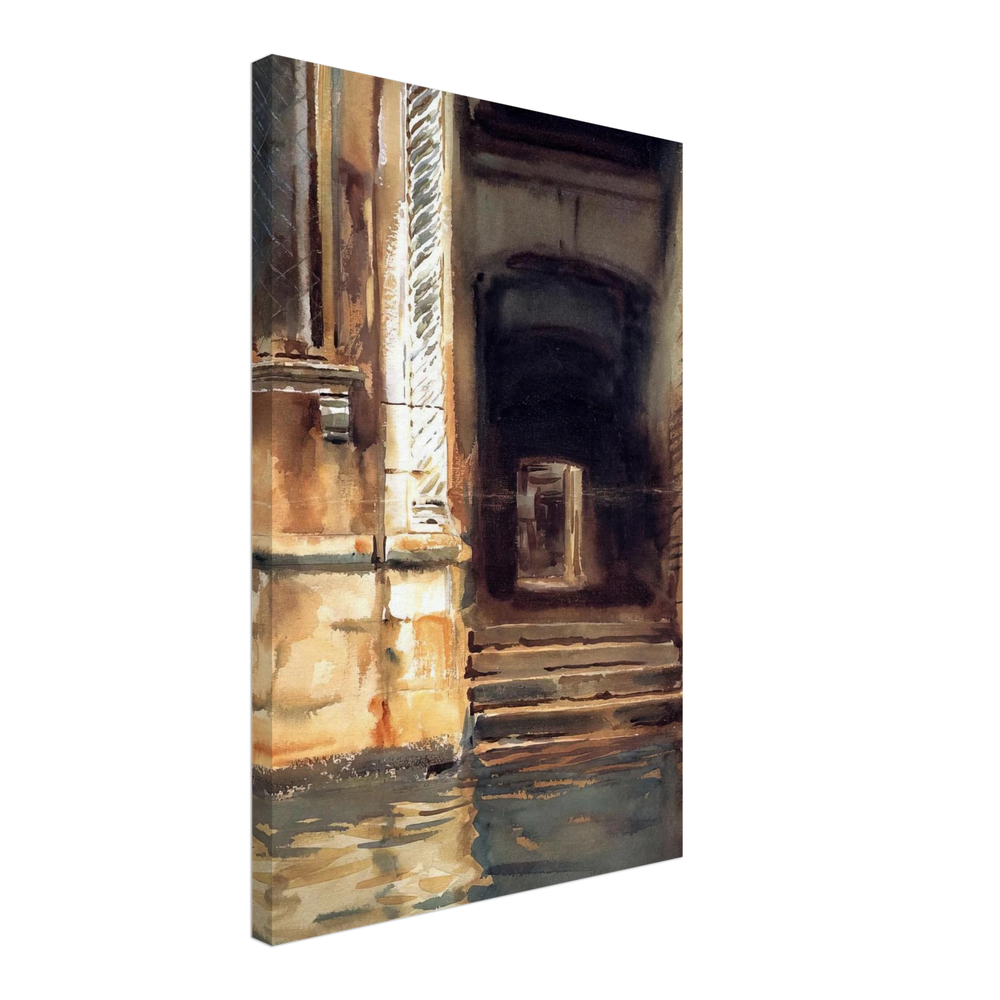 John Singer Sargent - Venetian Doorway Canvas - 40x60 cm / 16x24 inches-canvas