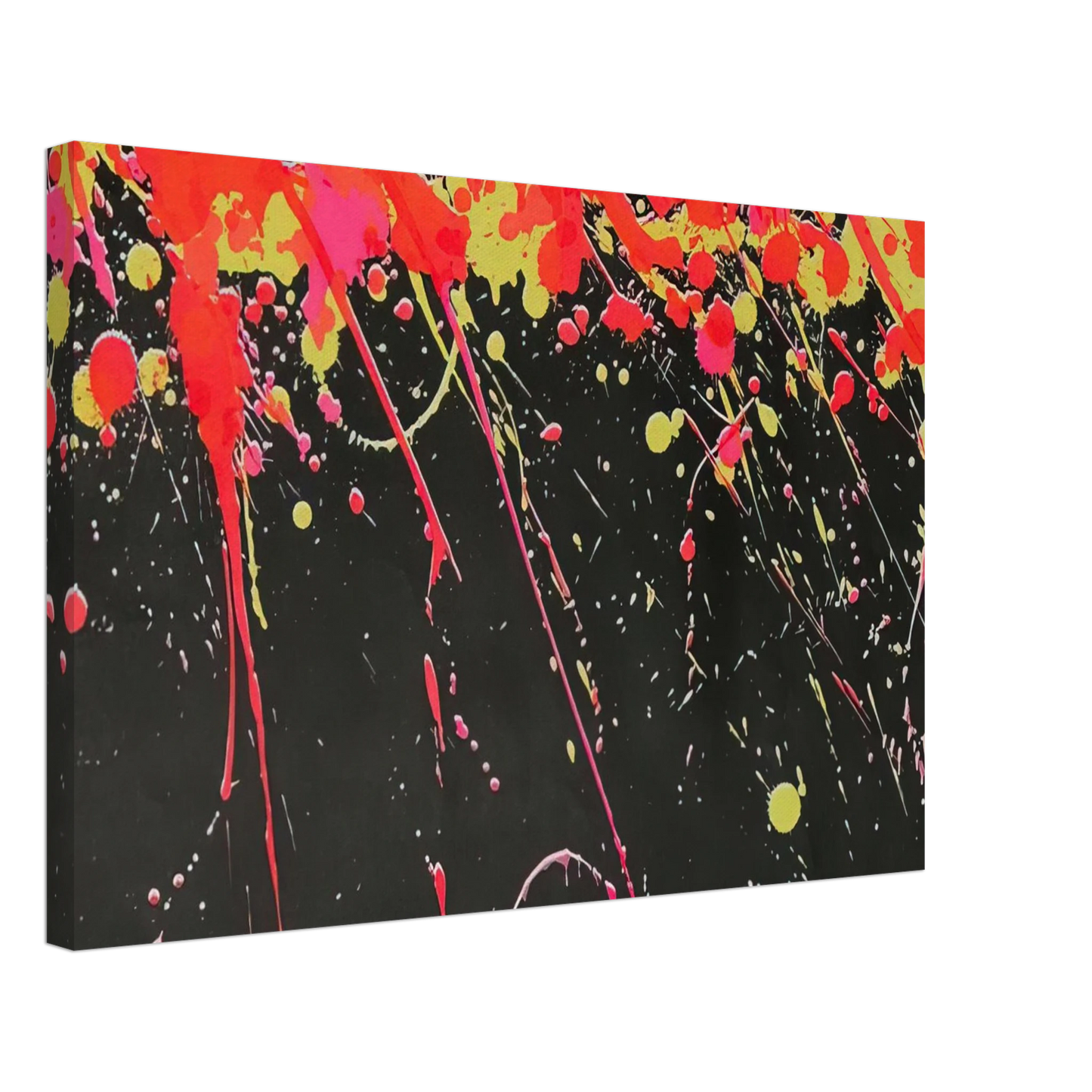 Walasse Ting - Fireworks - 1973 Canvas - 40x60 cm / 16x24 inches-canvas