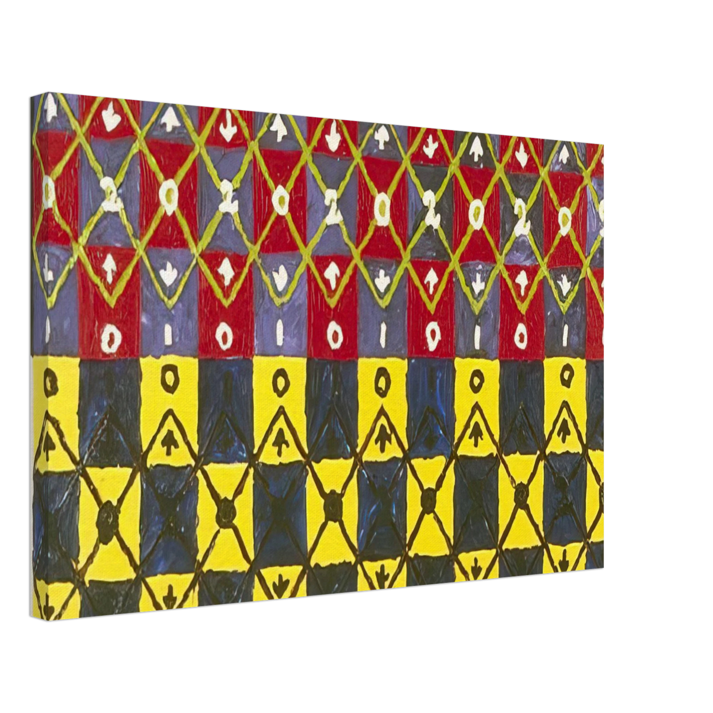 Alfred Jensen - Systole And Diastole - 1962 Canvas - 70x100 cm / 28x40 inches-canvas