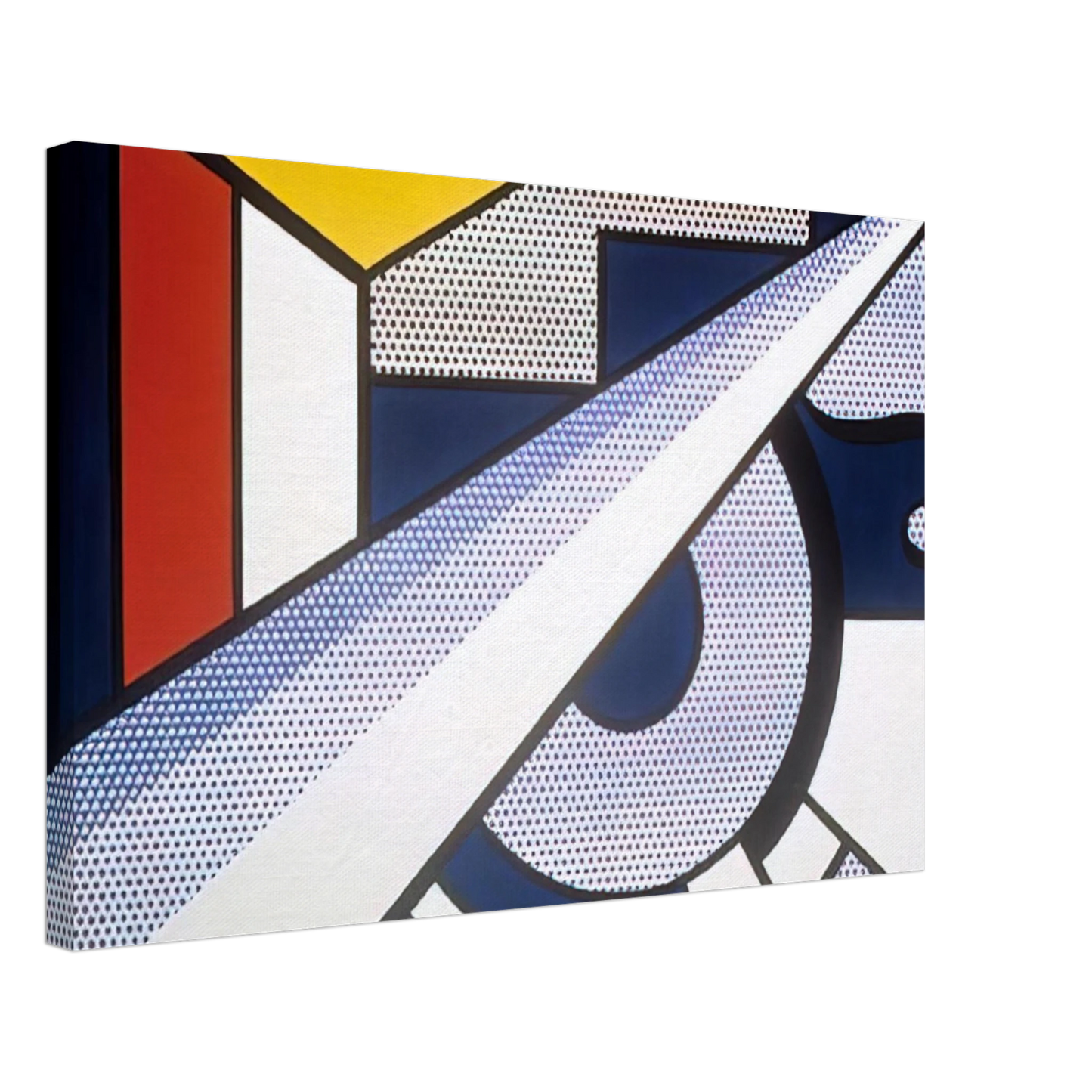 Roy Lichtenstein - MODERN PAINTING WITH WEDGE 1967 Canvas - 40x60 cm / 16x24 inches-canvas