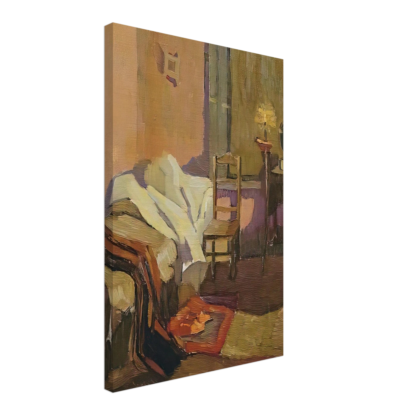 Grace Cossington Smith - Bed time - 1922 Canvas - 40x60 cm / 16x24 inches-canvas