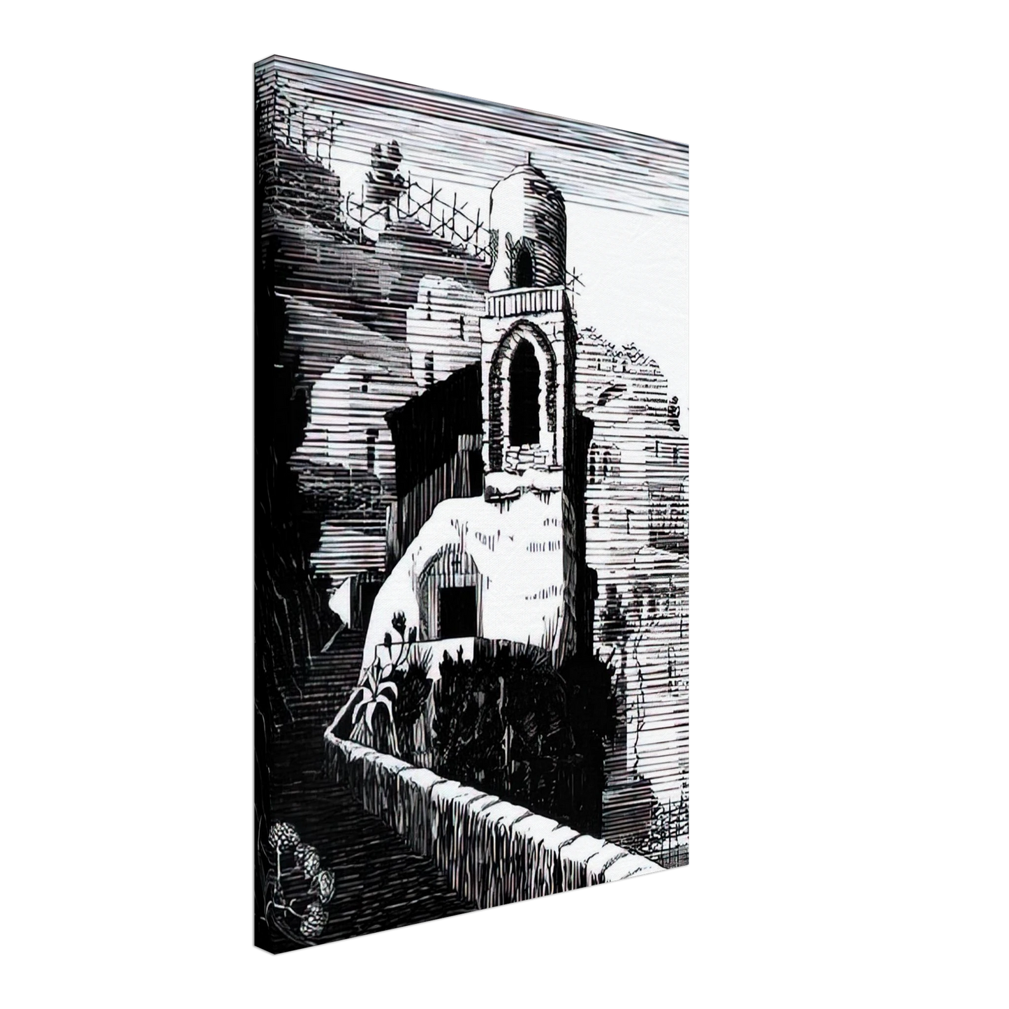 MC Escher - SAN GIOVANNI RAVELLO FEBRUARY 1932 1932 Canvas - 70x100 cm / 28x40 inches-canvas