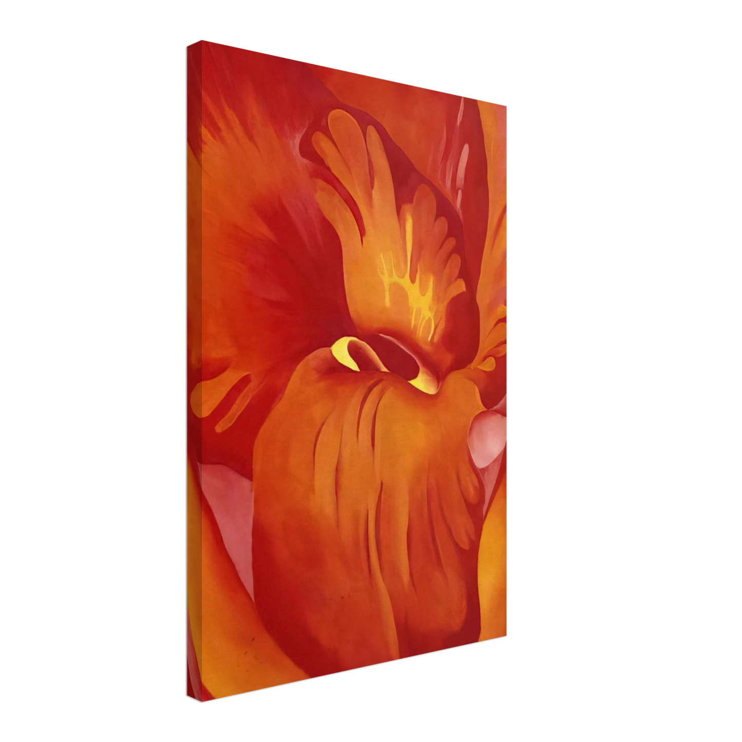 Georgia O'Keeffe - Canna Red and Orange Canvas - 40x60 cm / 16x24 inches-canvas