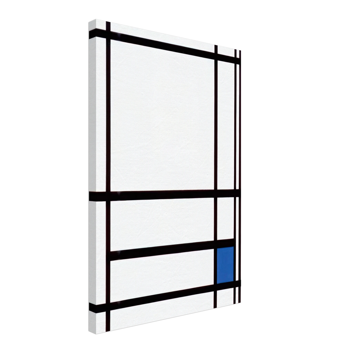 Piet Mondrian - Composition with Blue Canvas - 70x100 cm / 28x40 inches-canvas