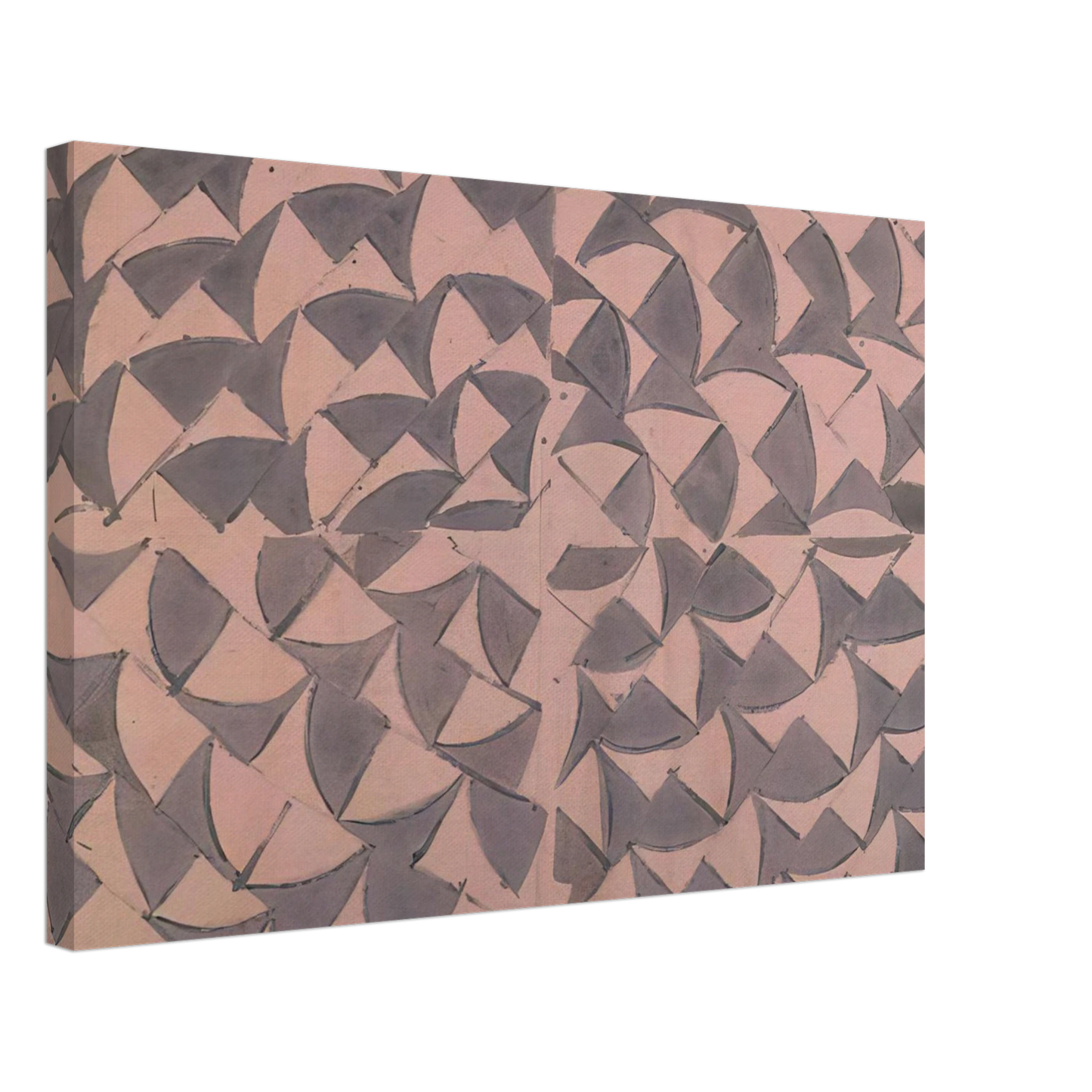 Carla Accardi - Rosa grigio grande - 1973 Canvas - 40x60 cm / 16x24 inches-canvas