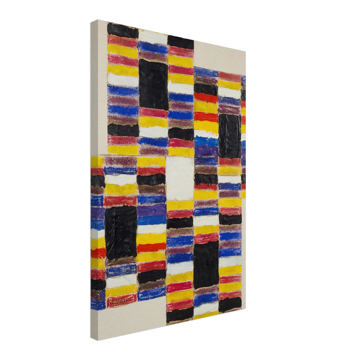 Alfred Jensen - Ascending I - 1958 Canvas - 70x100 cm / 28x40 inches-canvas