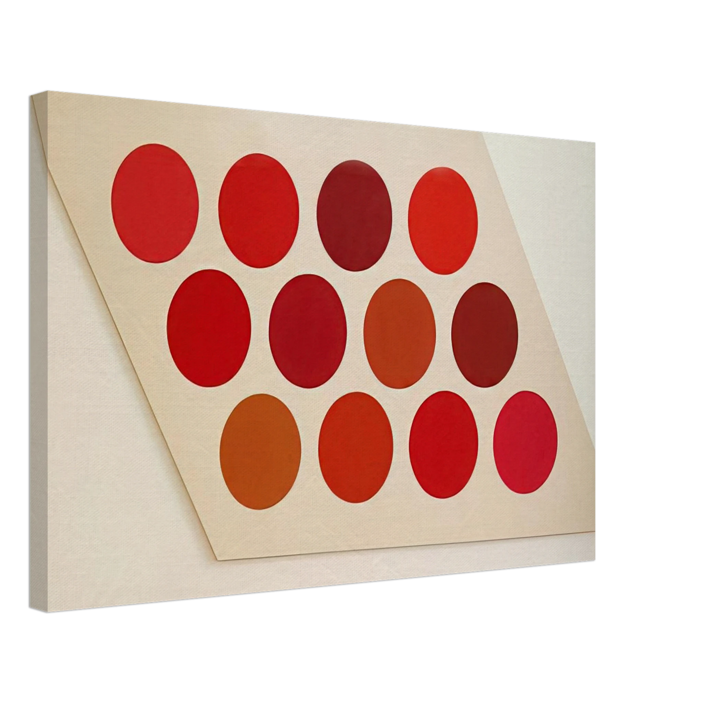 Thomas Downing - Red Twelve - 1965 Canvas - 40x60 cm / 16x24 inches-canvas