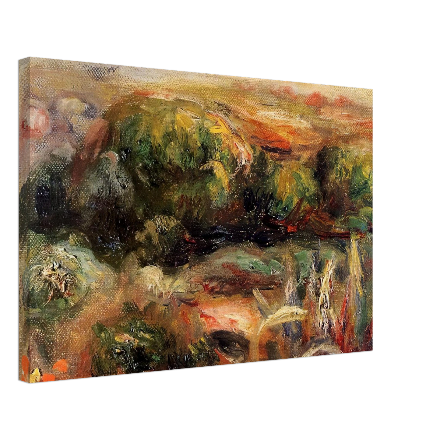 Pierre-Auguste Renoir - Landscape Near Cagnes Canvas - 70x100 cm / 28x40 inches-canvas