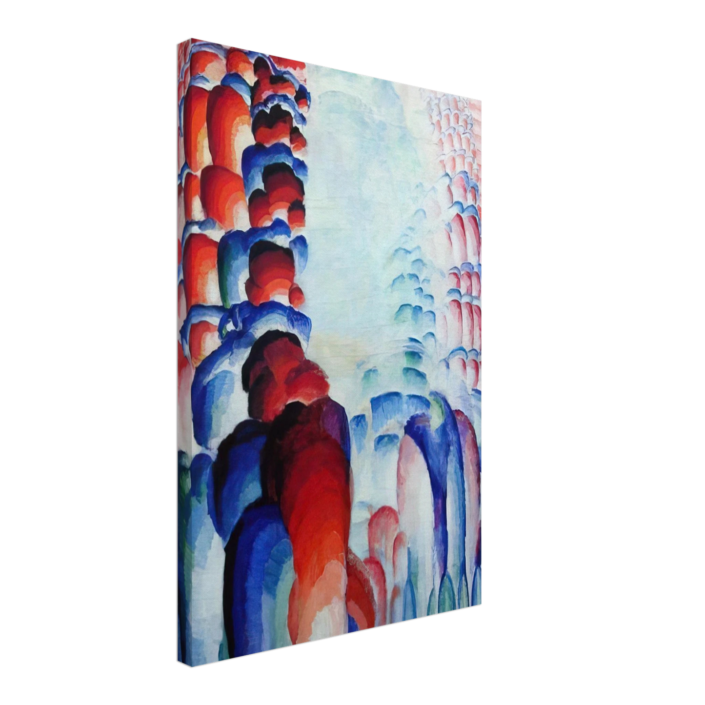 Frantisek Kupka - Hindu Motif, or Graduated Red Canvas - 70x100 cm / 28x40 inches-canvas