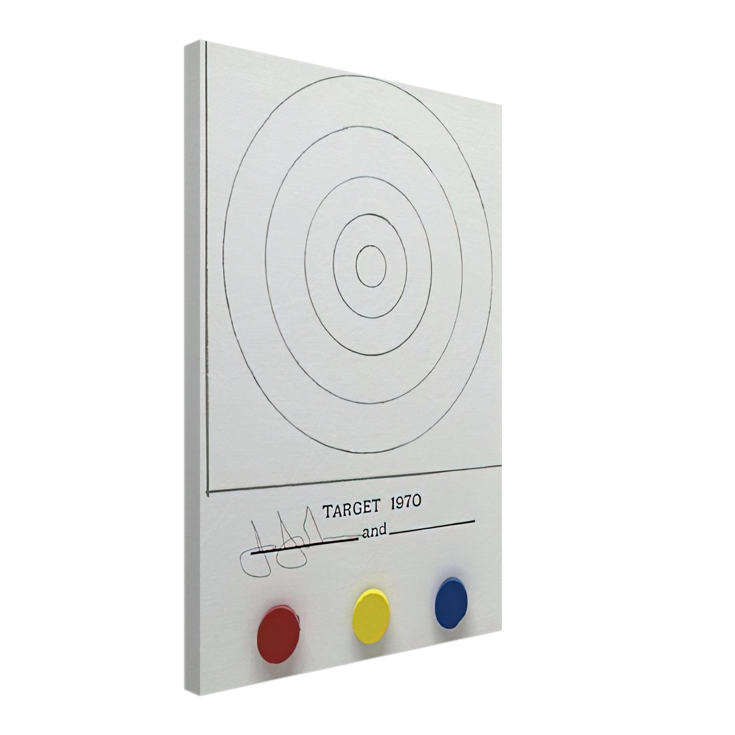 Jasper Johns - TARGET ULAE 89 Canvas - 40x60 cm / 16x24 inches-canvas