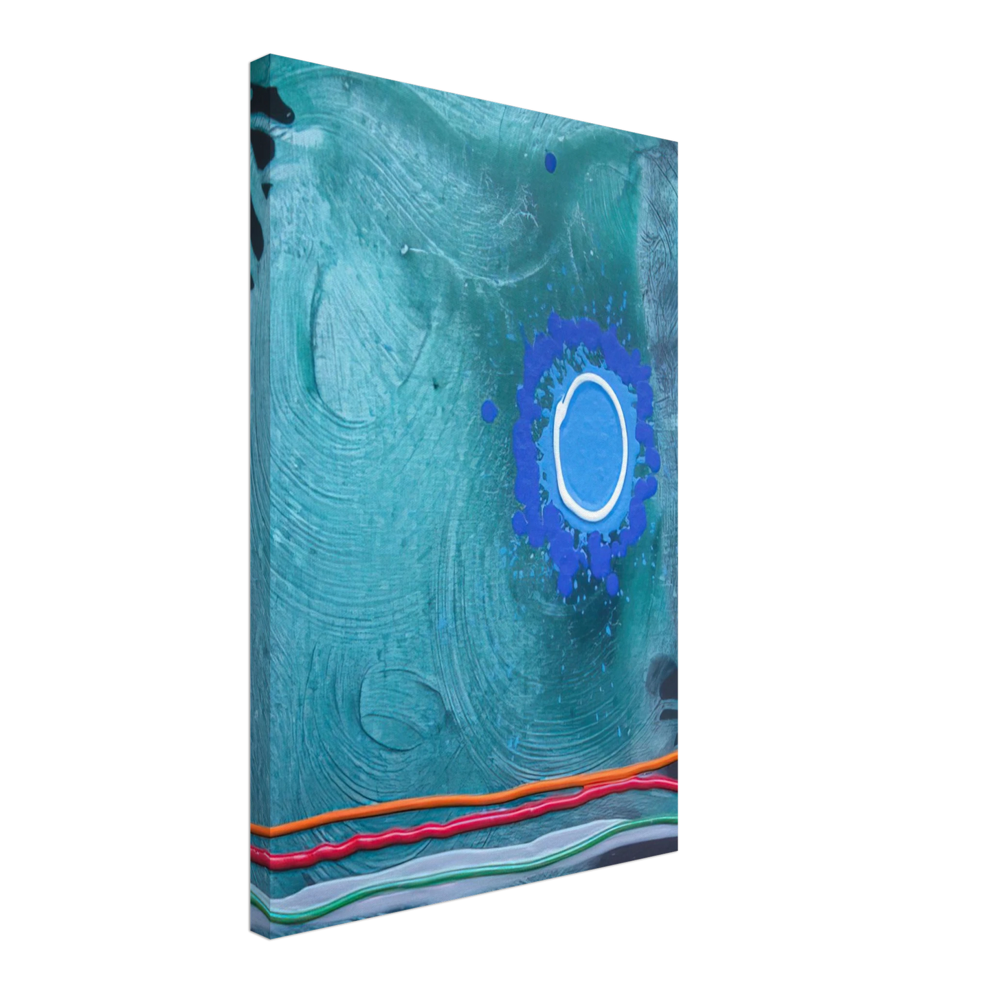 John Hoyland - Blue Moon - 2006 Canvas - 70x100 cm / 28x40 inches-canvas