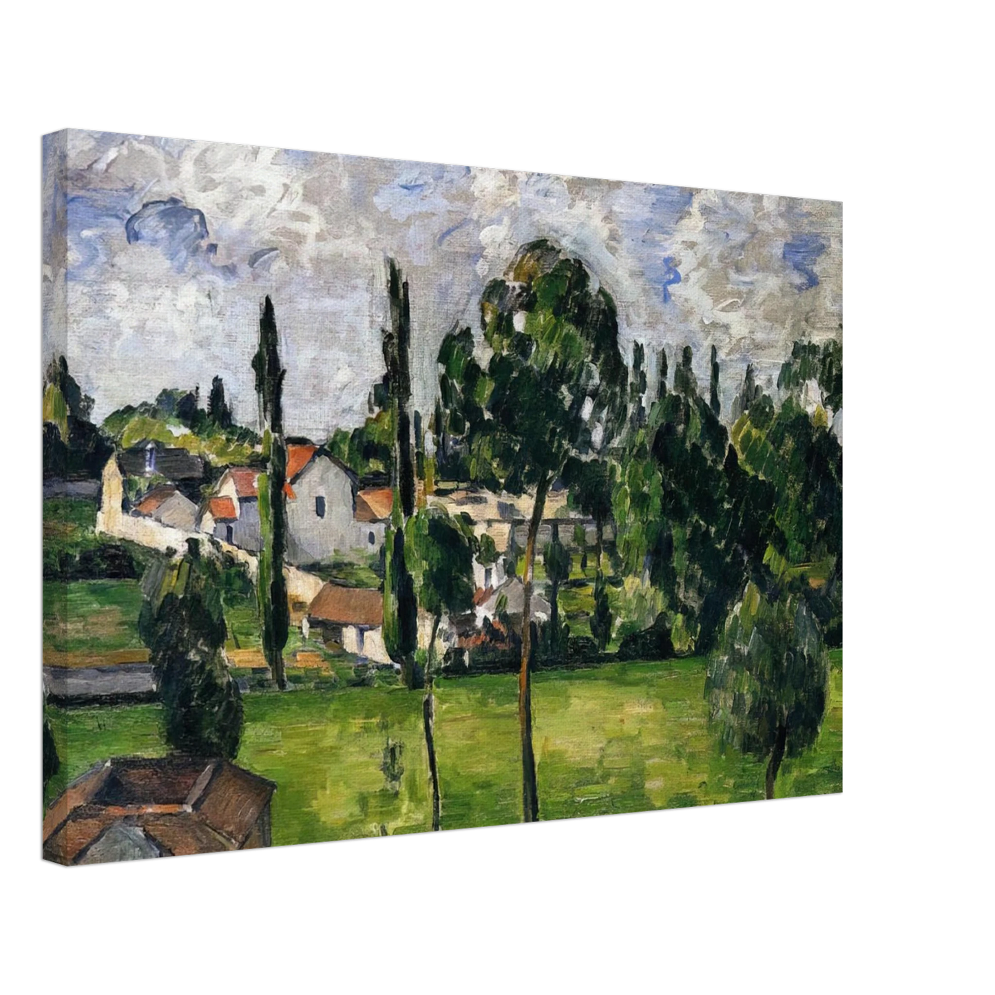 Paul Cezanne - Landscape with Waterline Canvas - 70x100 cm / 28x40 inches-canvas