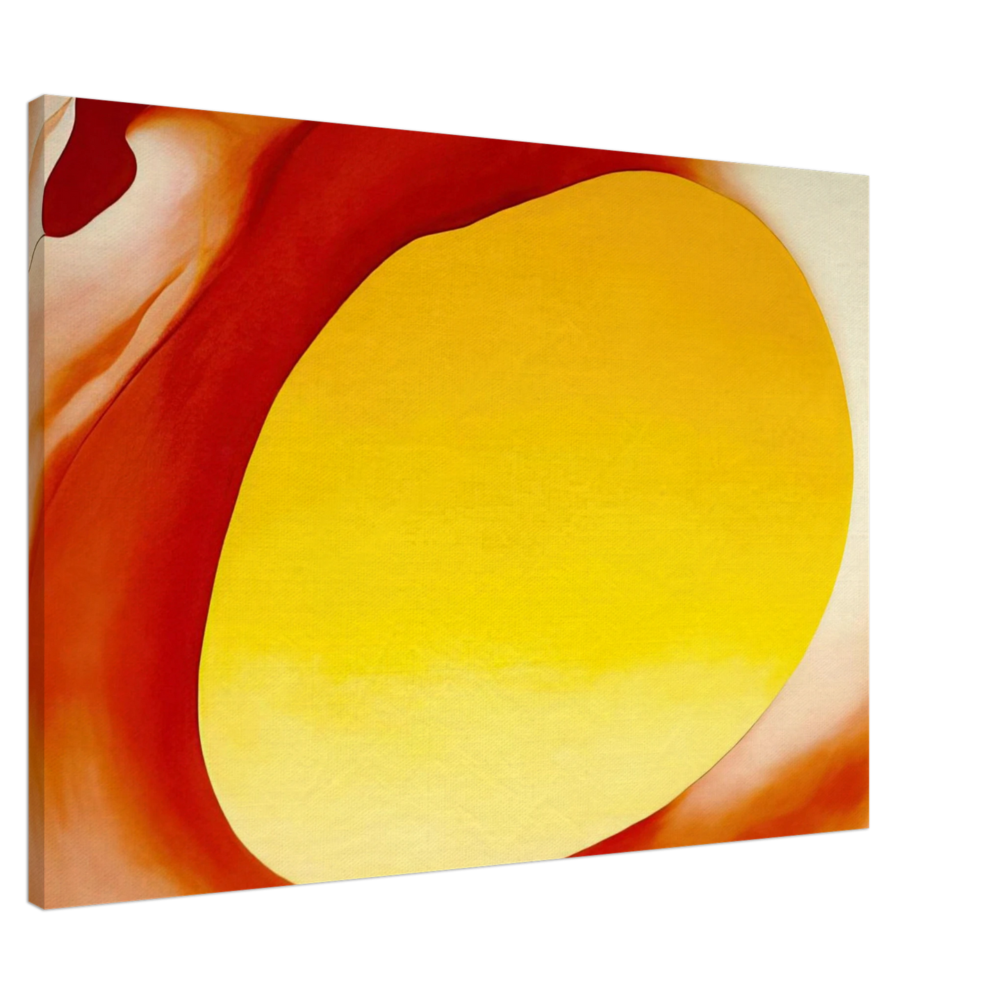 Georgia O'Keeffe - Pelvis Series - Red with Yellow Canvas - Default Title-canvas