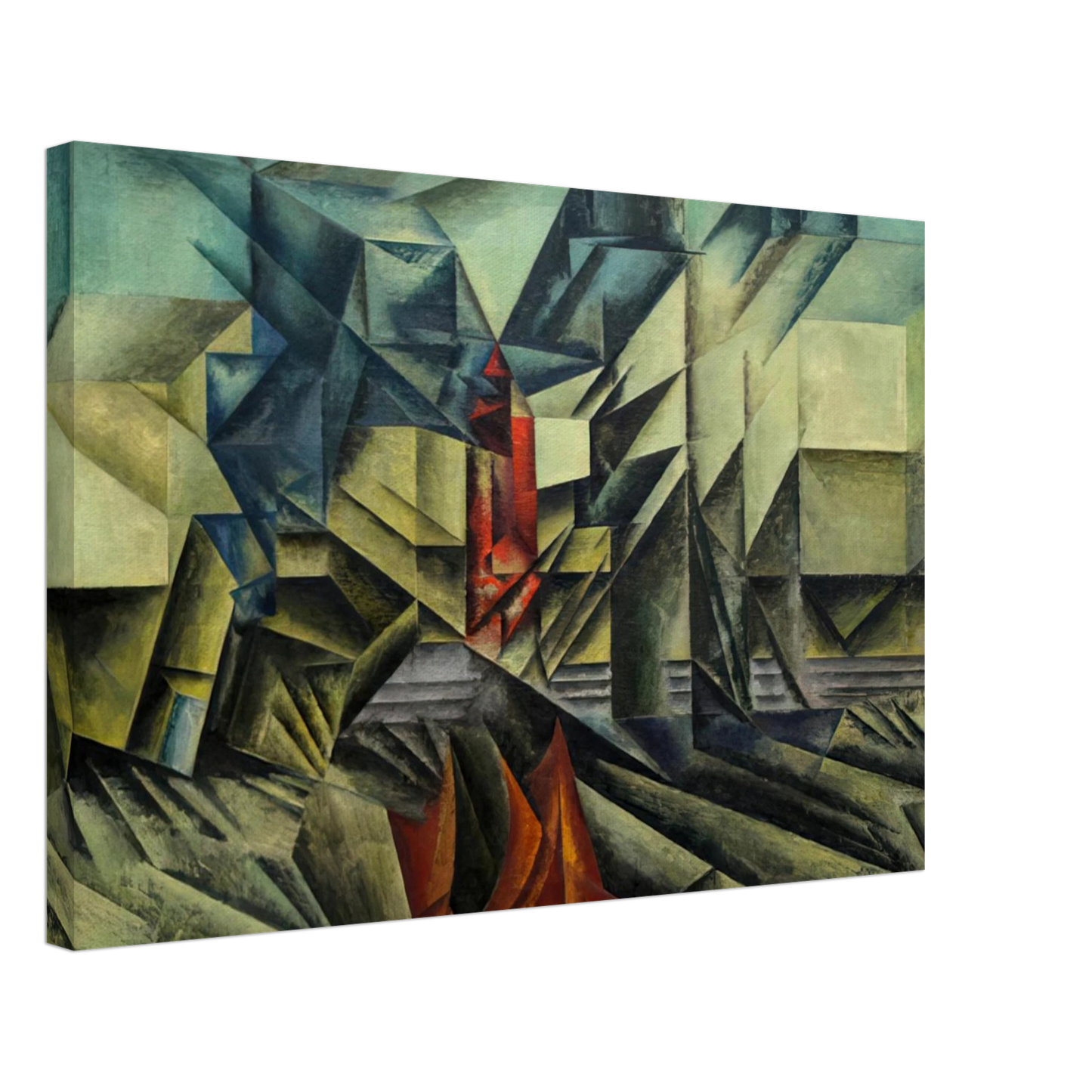 Lyonel Feininger - HARBOR MOLE 1913 Canvas - 40x60 cm / 16x24 inches-canvas