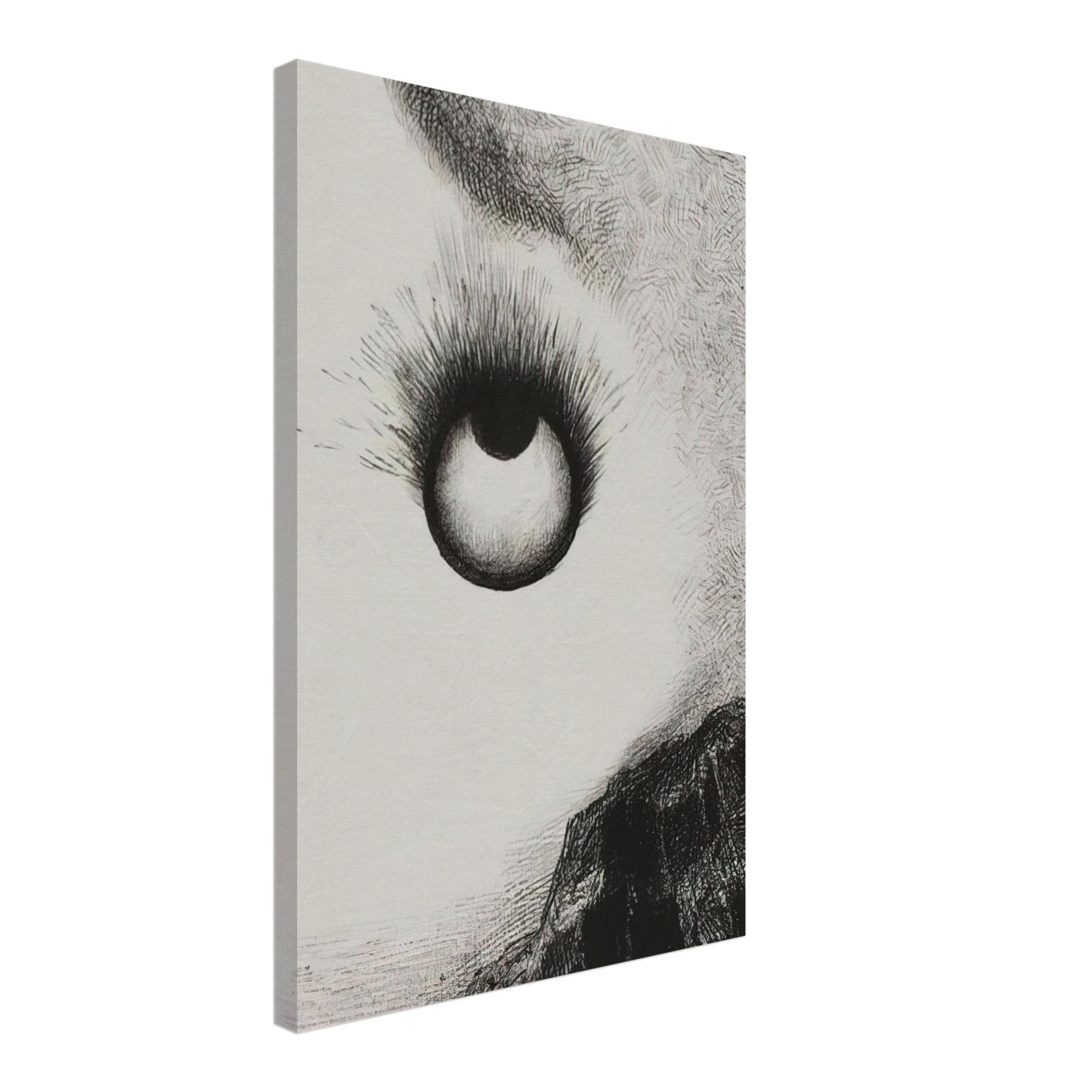 Odilon Redon - EVERYWHERE EYEBALLS ARE AFLAME 1888 Canvas - 40x60 cm / 16x24 inches-canvas