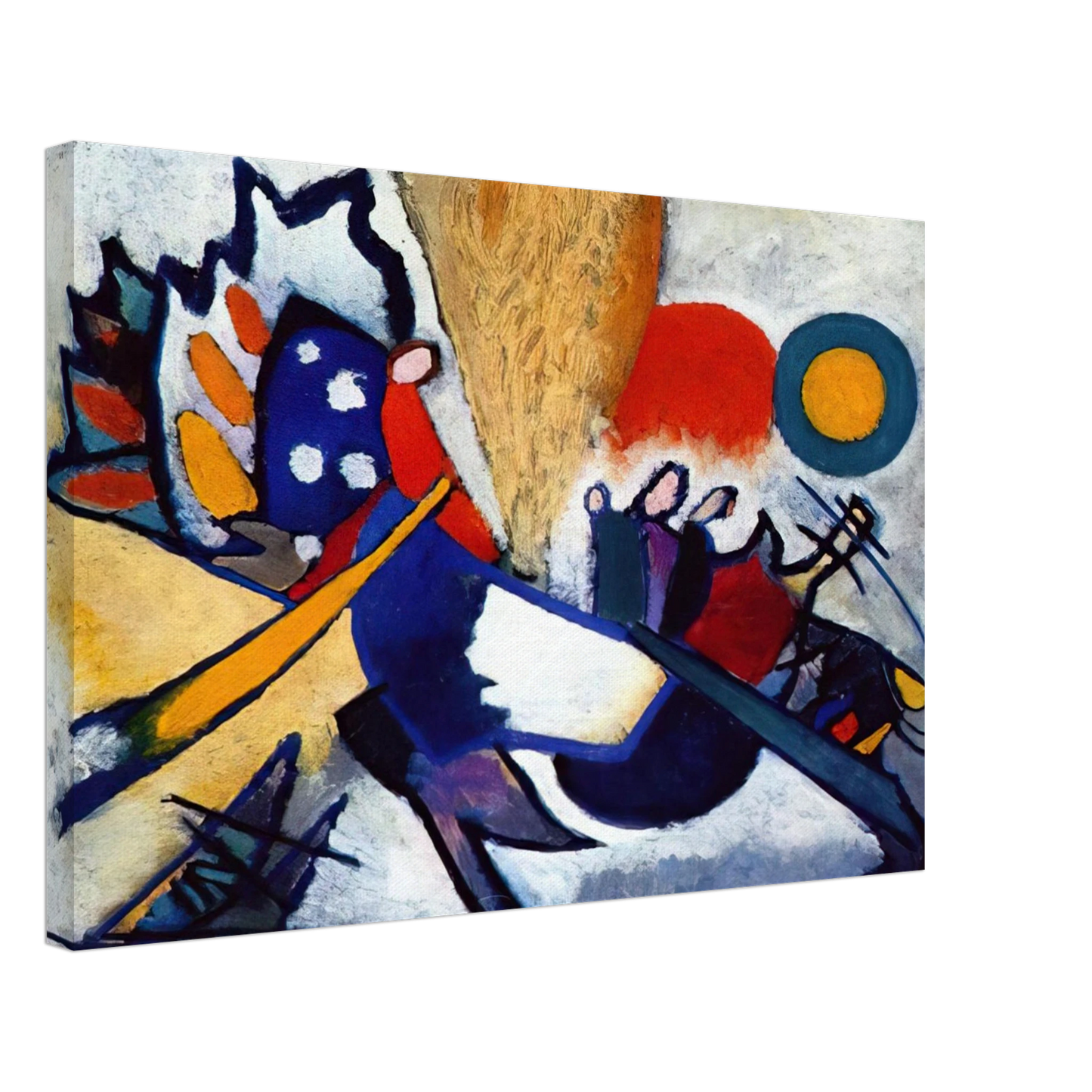 Wassily Kandinsky - IMPROVISATION 209 1917 Canvas - 40x60 cm / 16x24 inches-canvas