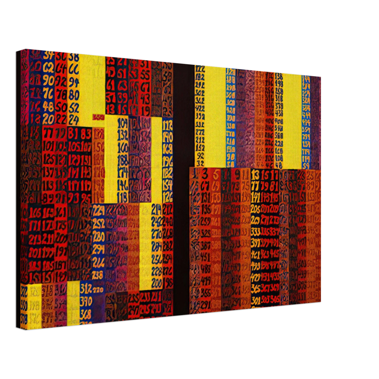 Alfred Jensen - Remote Sensing, Per I II - 1979 Canvas - 70x100 cm / 28x40 inches-canvas