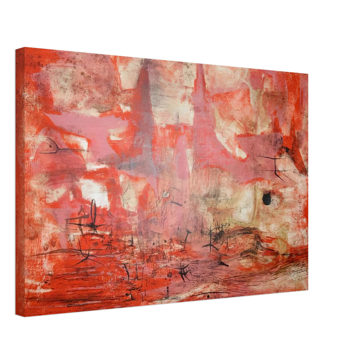 Zao Wou-Ki - EMBRASEMENT 1954 Canvas - 40x60 cm / 16x24 inches-canvas