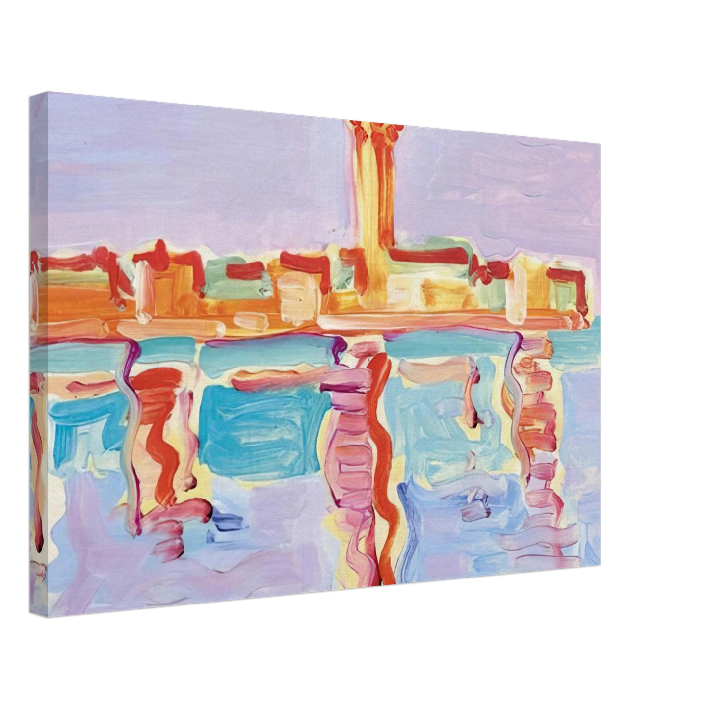 Charles Lapicque - Untitled - 1955 Canvas - 70x100 cm / 28x40 inches-canvas