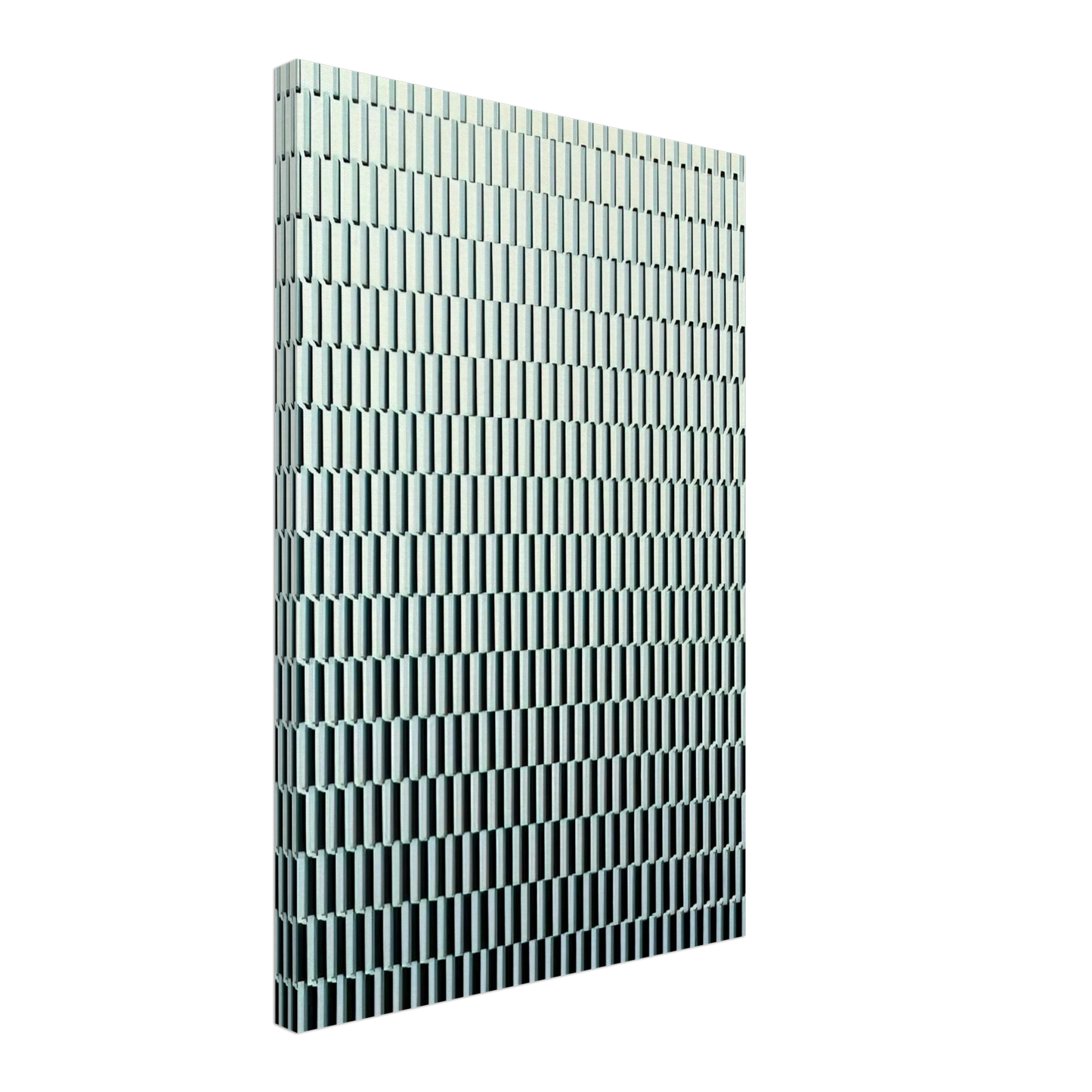 Francois Morellet - 4 trames de tirets pivotees sur un cote - 1971 Canvas - 70x100 cm / 28x40 inches-canvas