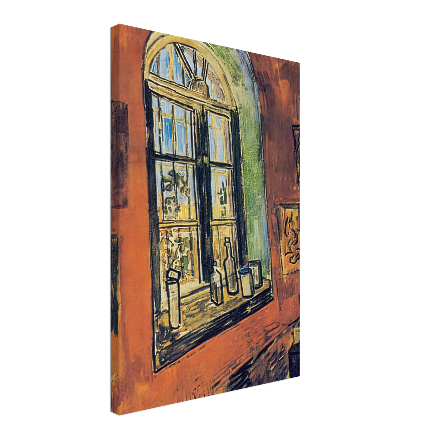 Vincent van Gogh - Window of Vincent's Studio at the Asylum Canvas - 70x100 cm / 28x40 inches-canvas