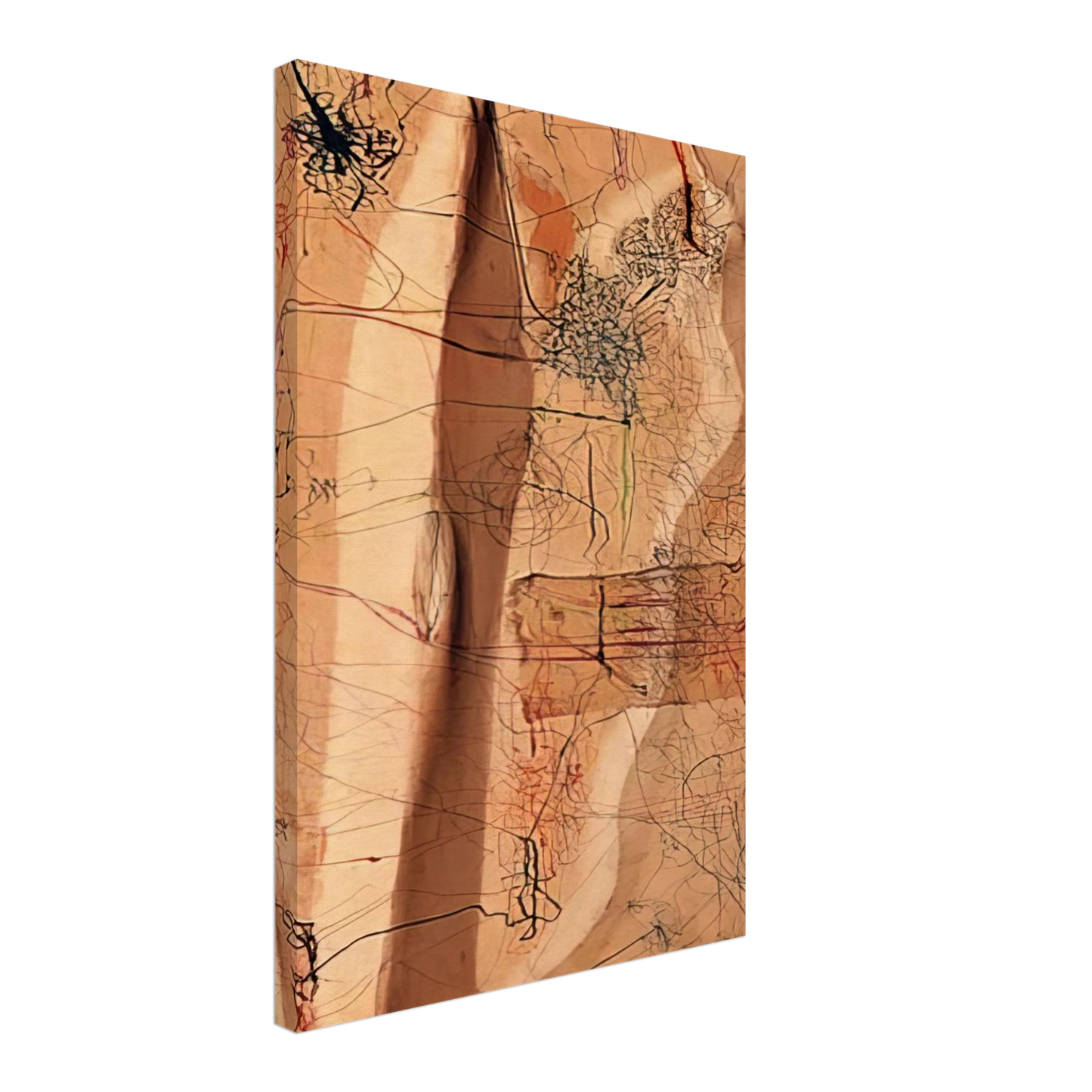 Mira Schendel - Untitled - 1964 Canvas - 70x100 cm / 28x40 inches-canvas