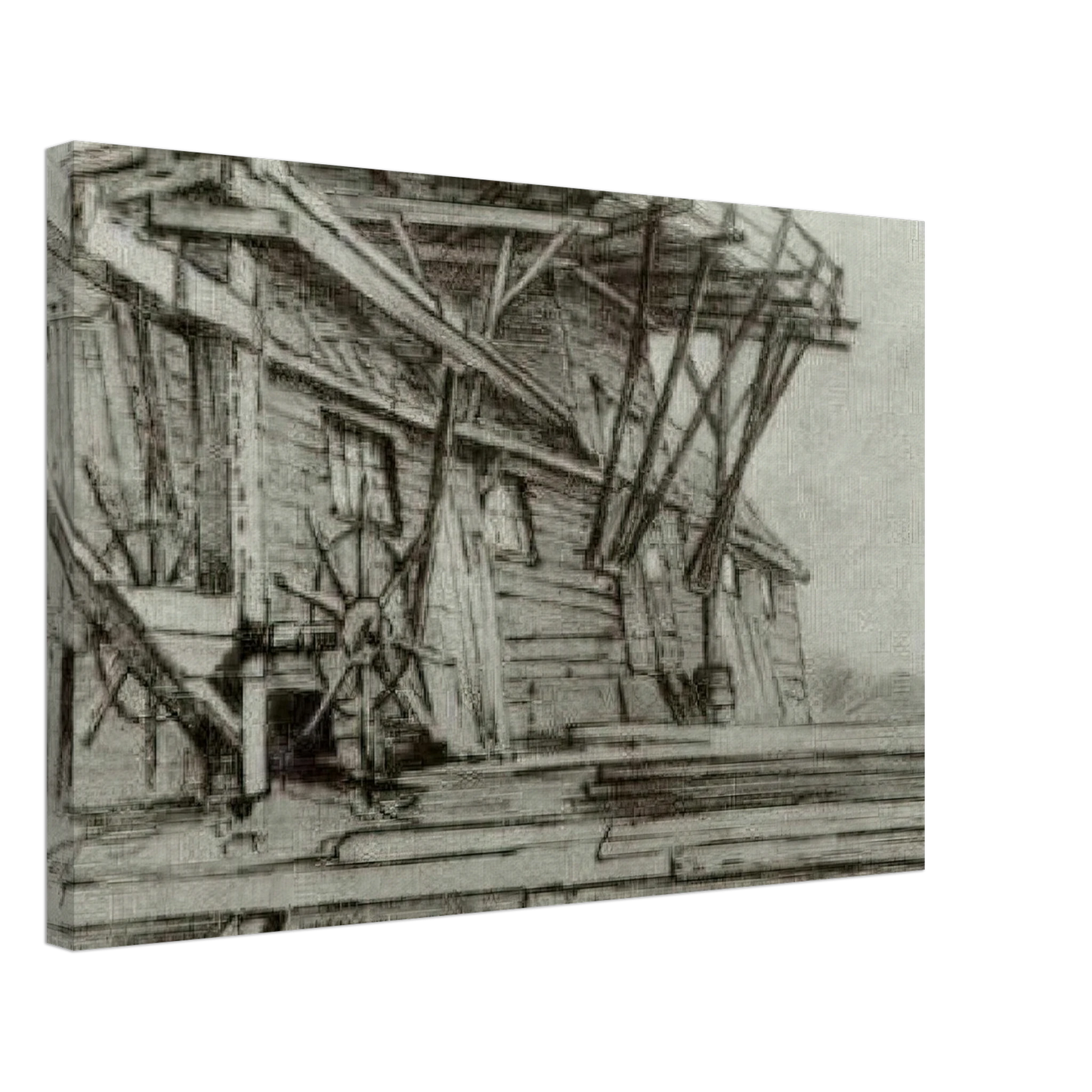 Vincent van Gogh - Saw Mill Canvas - 40x60 cm / 16x24 inches-canvas