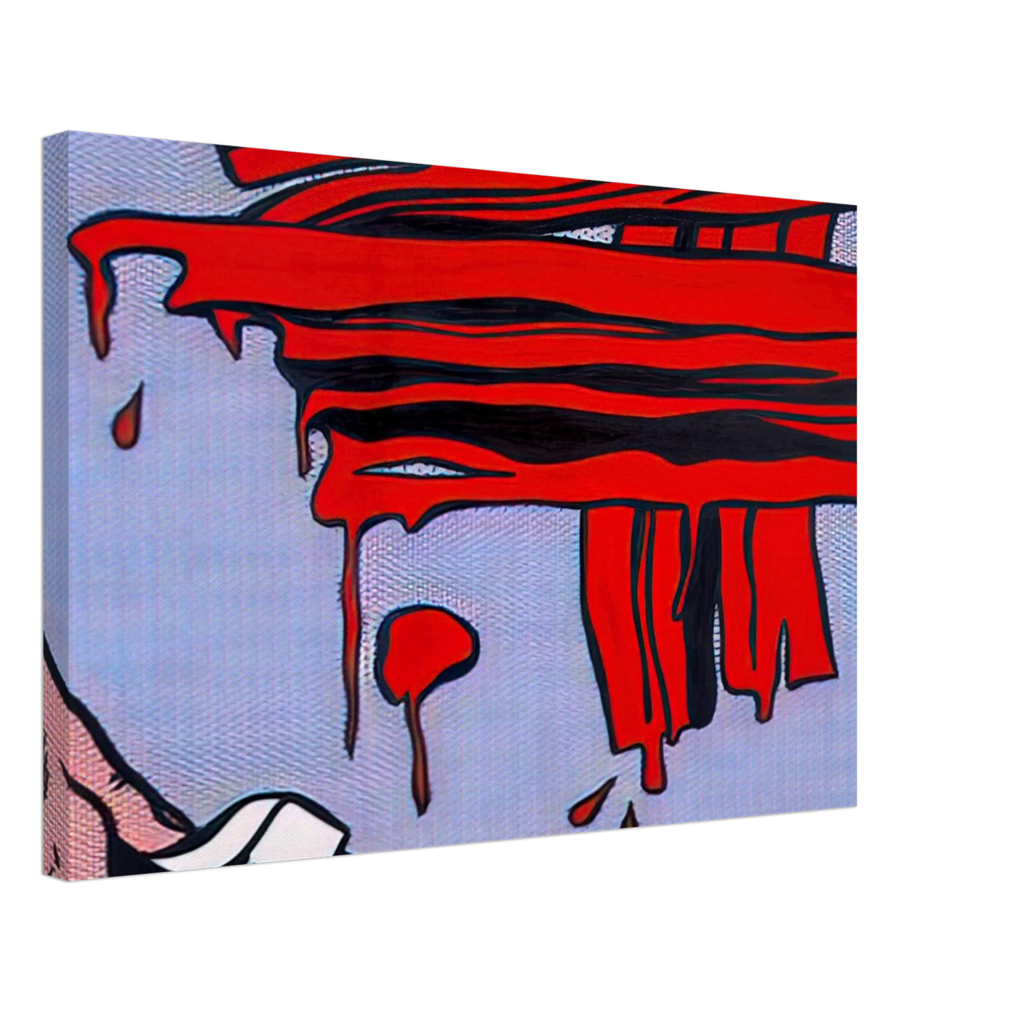 Roy Lichtenstein - BRUSHSTROKES 1965 Canvas - 40x60 cm / 16x24 inches-canvas