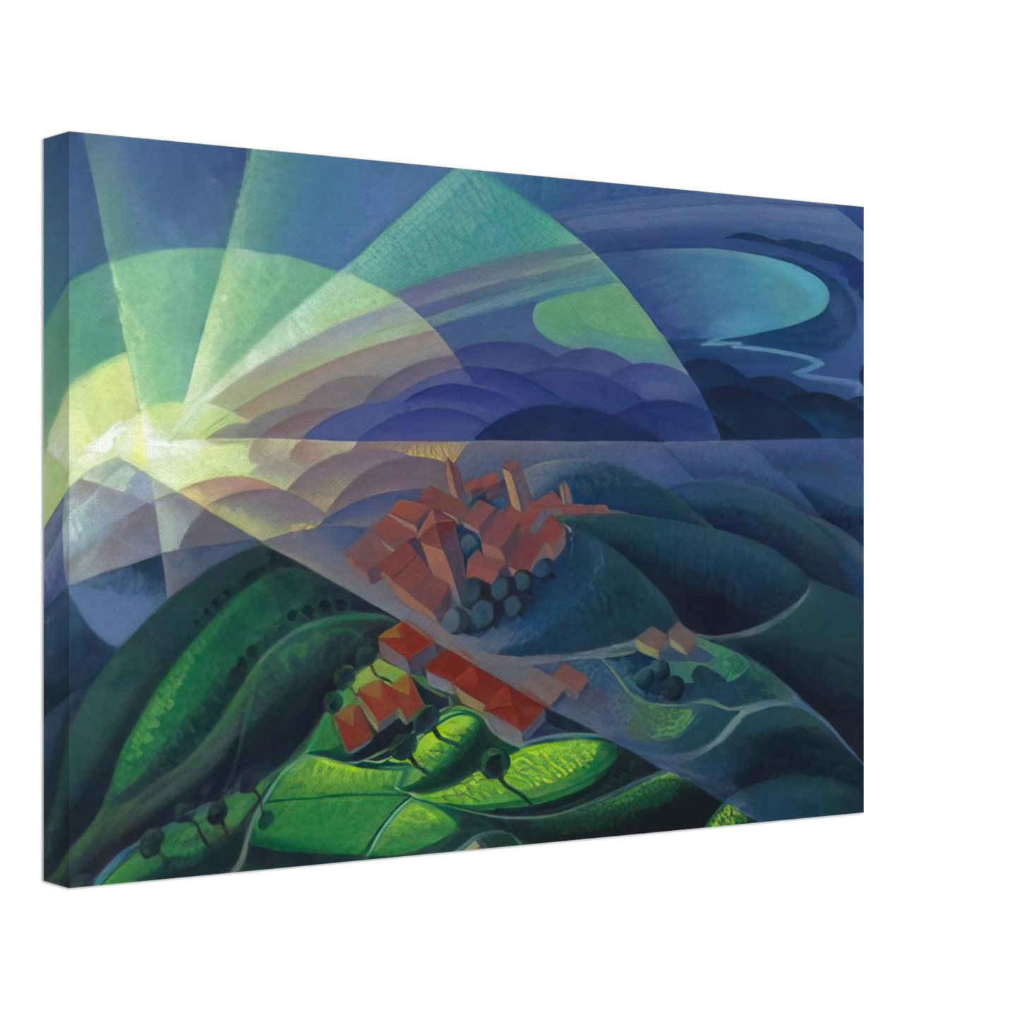 Gerardo Dottori - Aurora Volando - 1933 Canvas - 40x60 cm / 16x24 inches-canvas