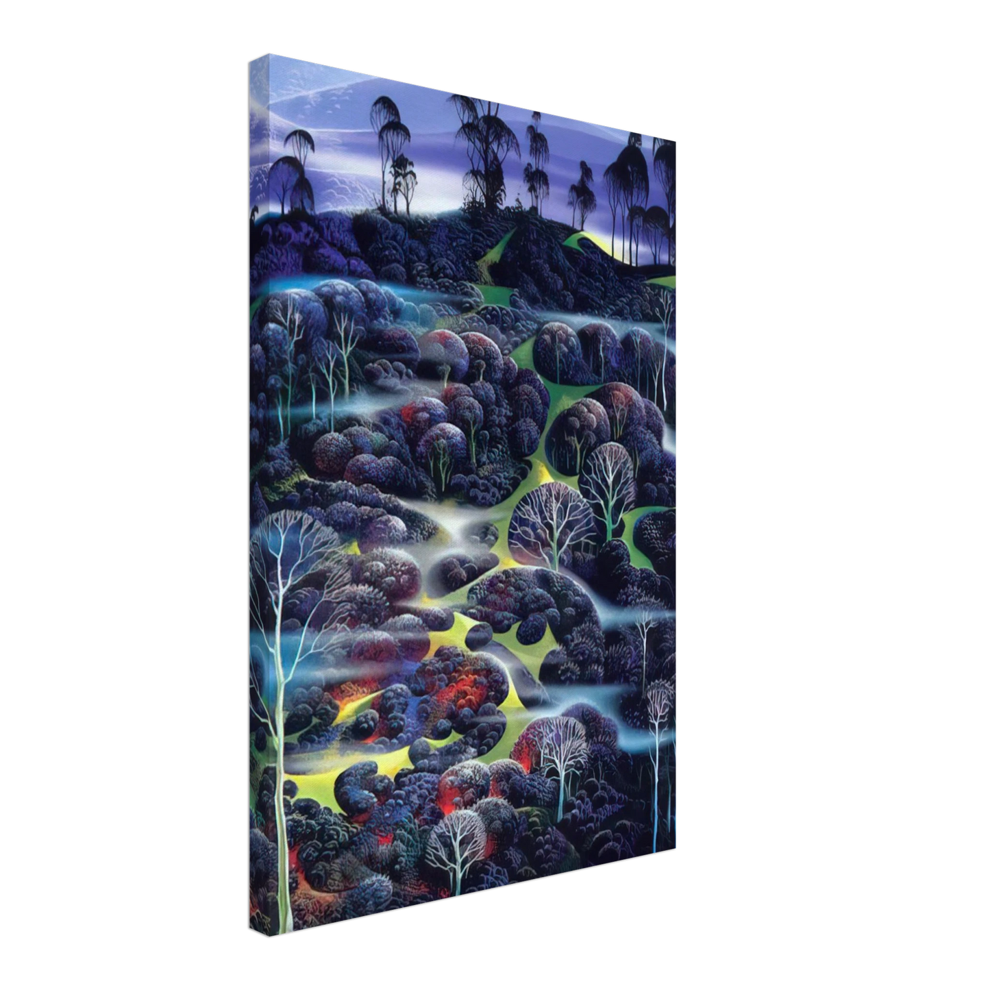 Eyvind Earle - Solemn Solitude Canvas - 40x60 cm / 16x24 inches-canvas