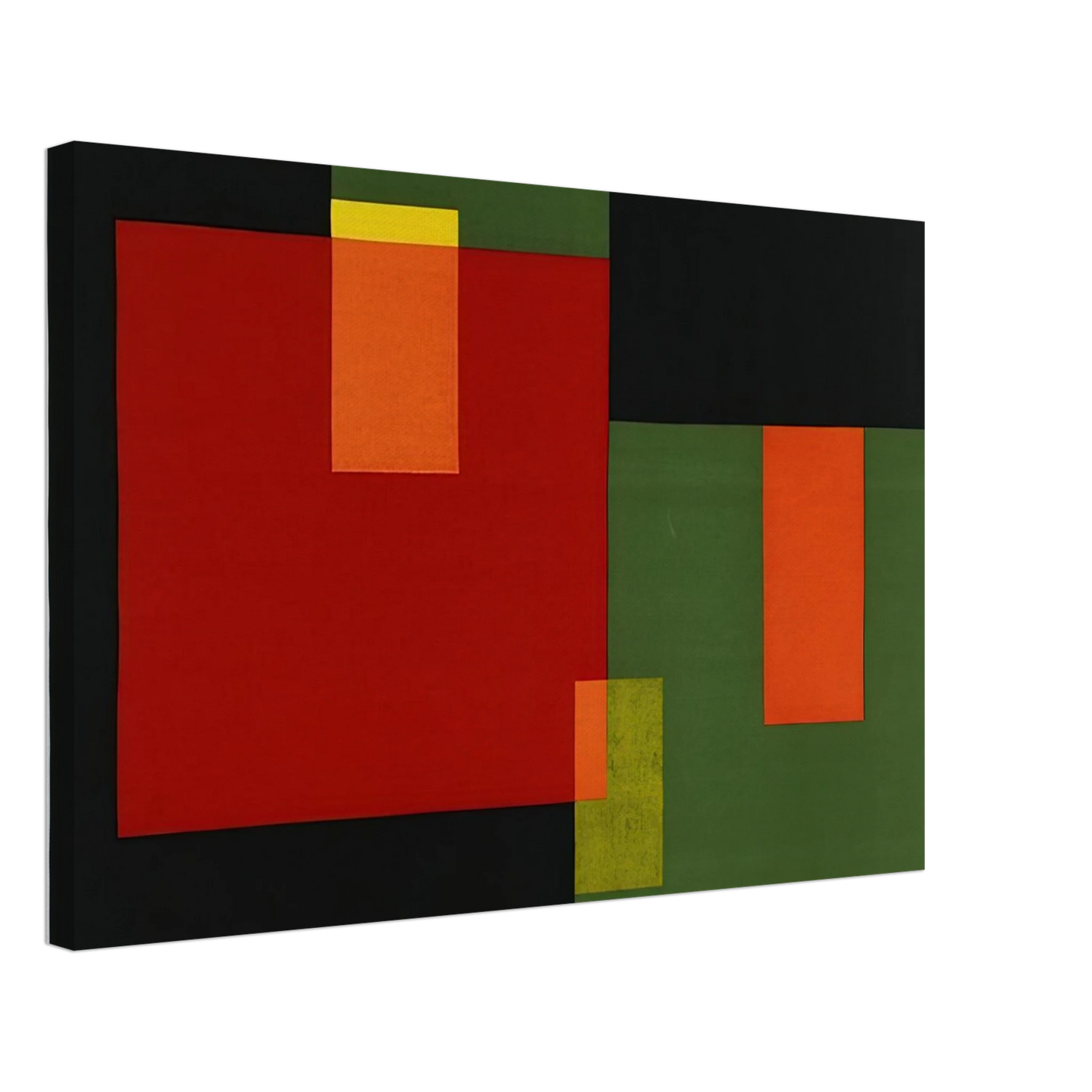 Johannes Itten - Untitled - 1966 Canvas - 40x60 cm / 16x24 inches-canvas