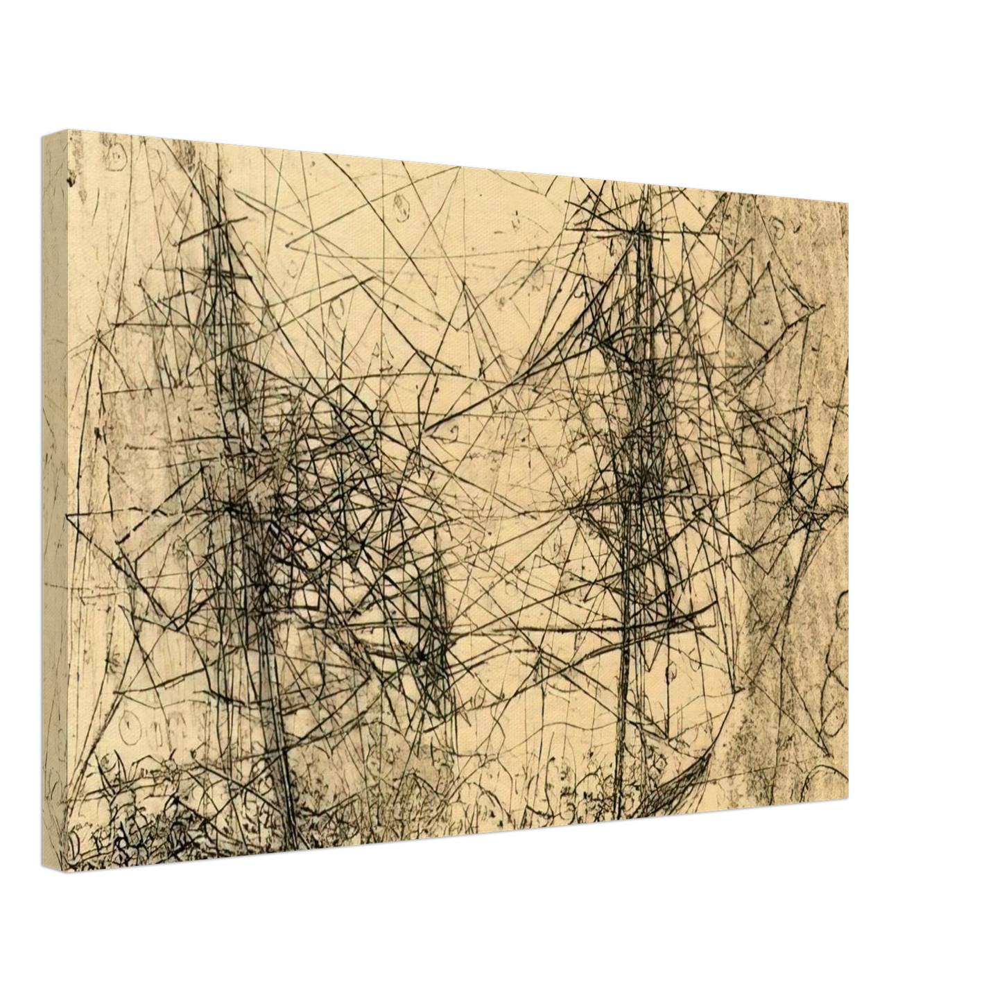 Wols - Barco - Art Informel Canvas - 70x100 cm / 28x40 inches-canvas