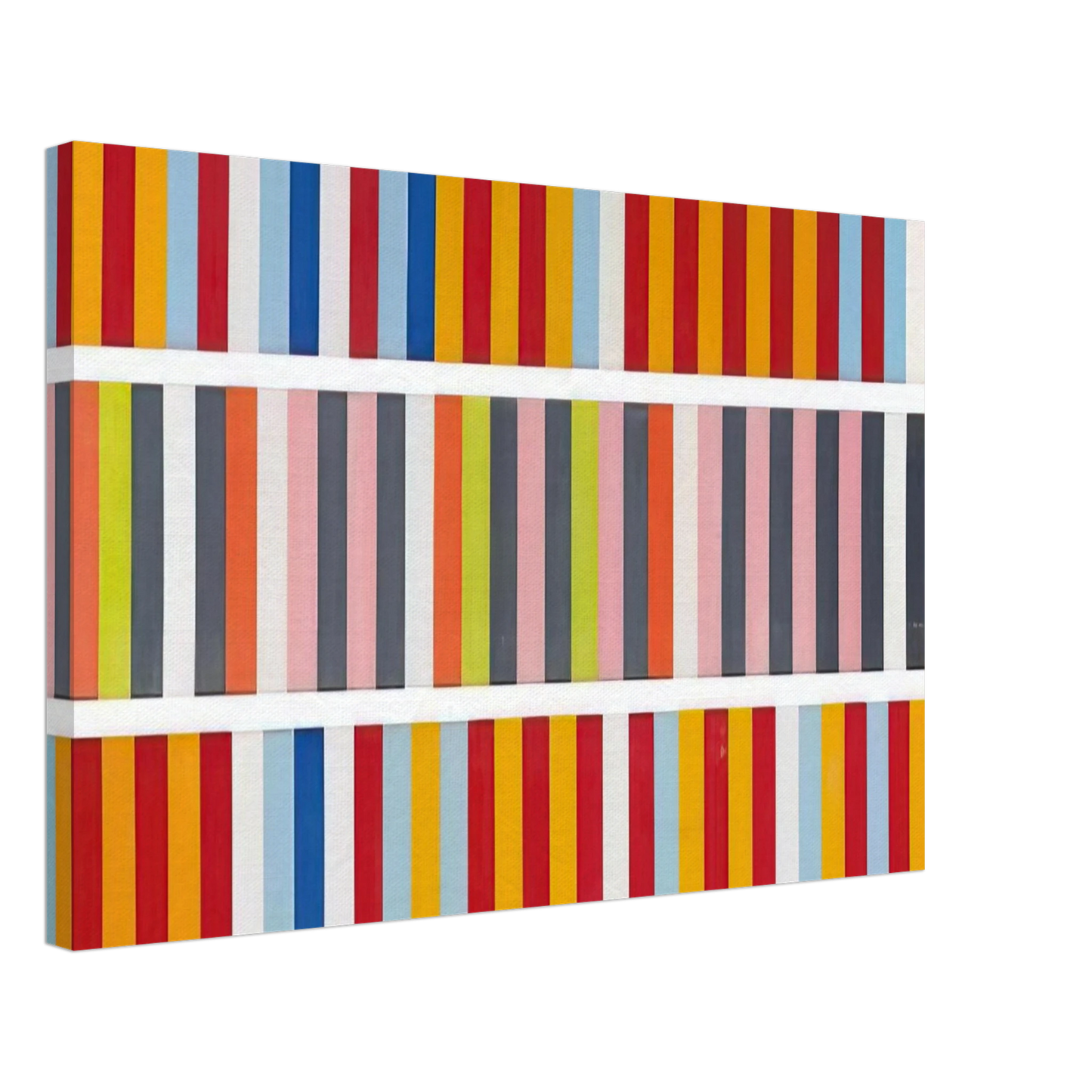 Gene Davis - Barricades - 1968 Canvas - 70x100 cm / 28x40 inches-canvas