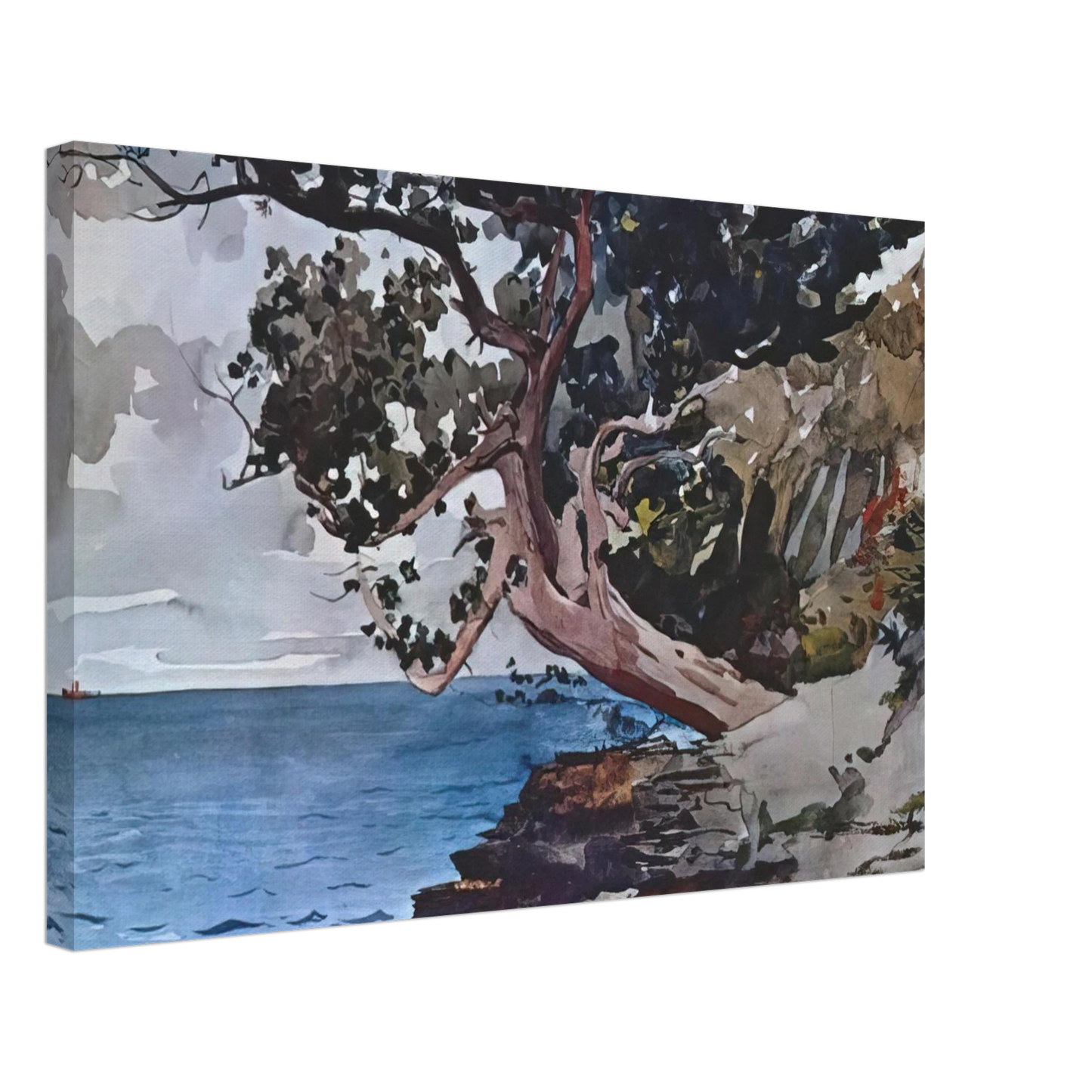 Winslow Homer - NORTH ROAD BERMUDA Canvas - 40x60 cm / 16x24 inches-canvas