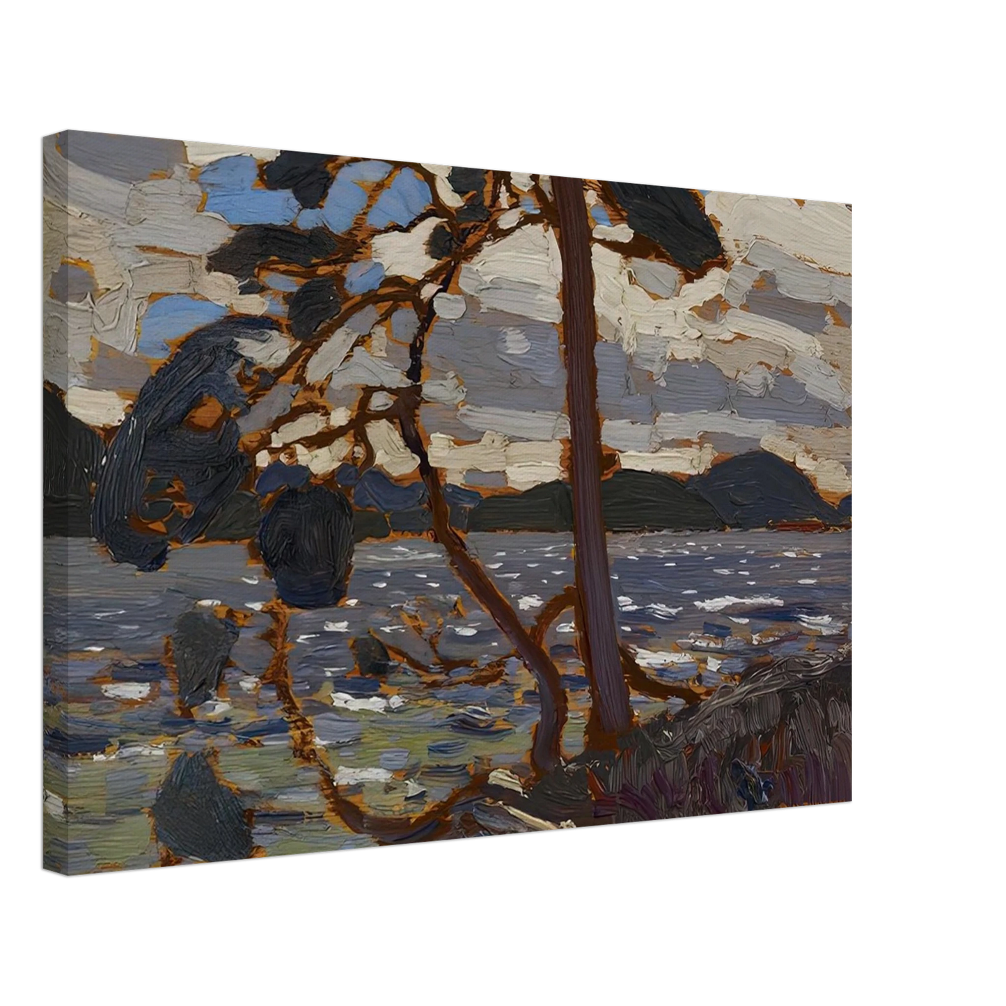 Tom Thomson - SKETCH FOR THE WEST WIND 1916 Canvas - 70x100 cm / 28x40 inches-canvas